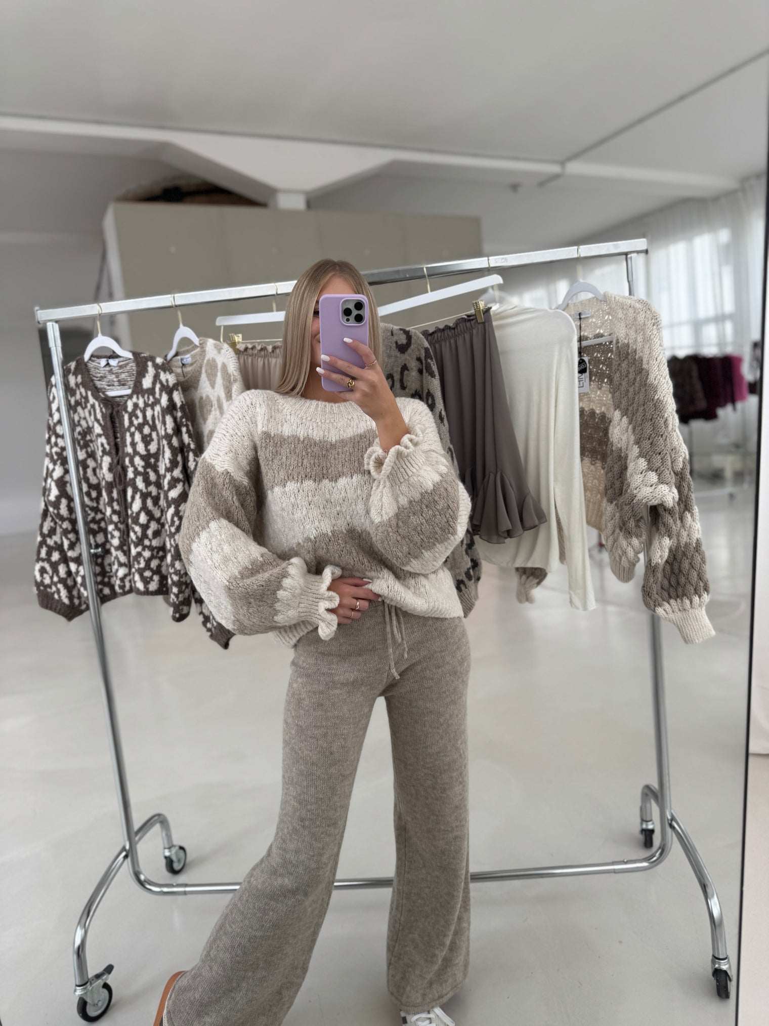 Strickhose SUPER SOFT taupe