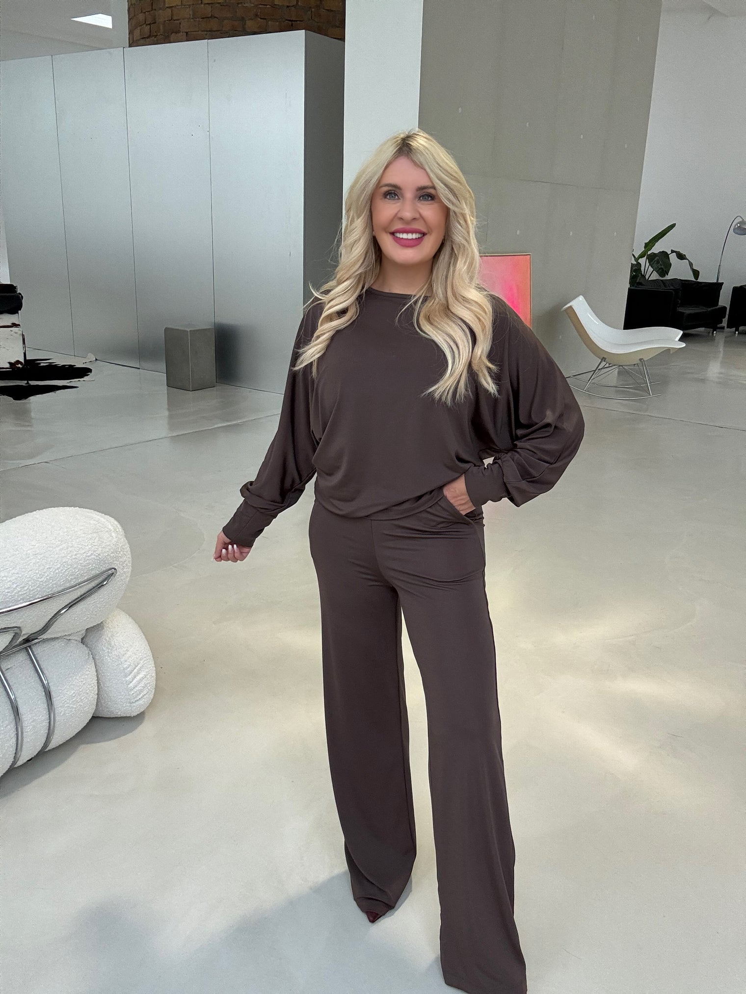 Zweiteiler ELEGANCE chocolate super soft