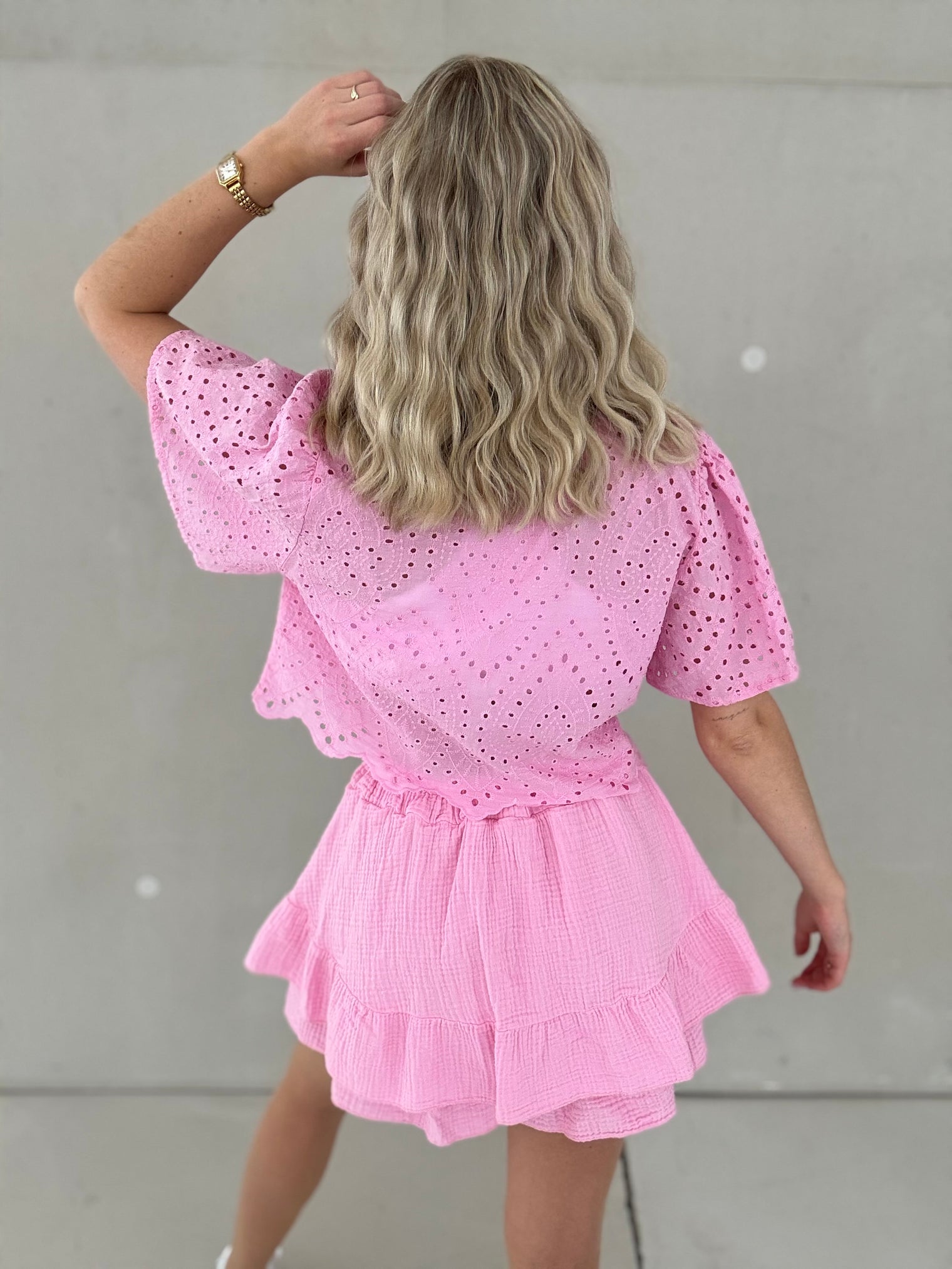 Musselin Hosenrock CANDY ROSE mit Patch