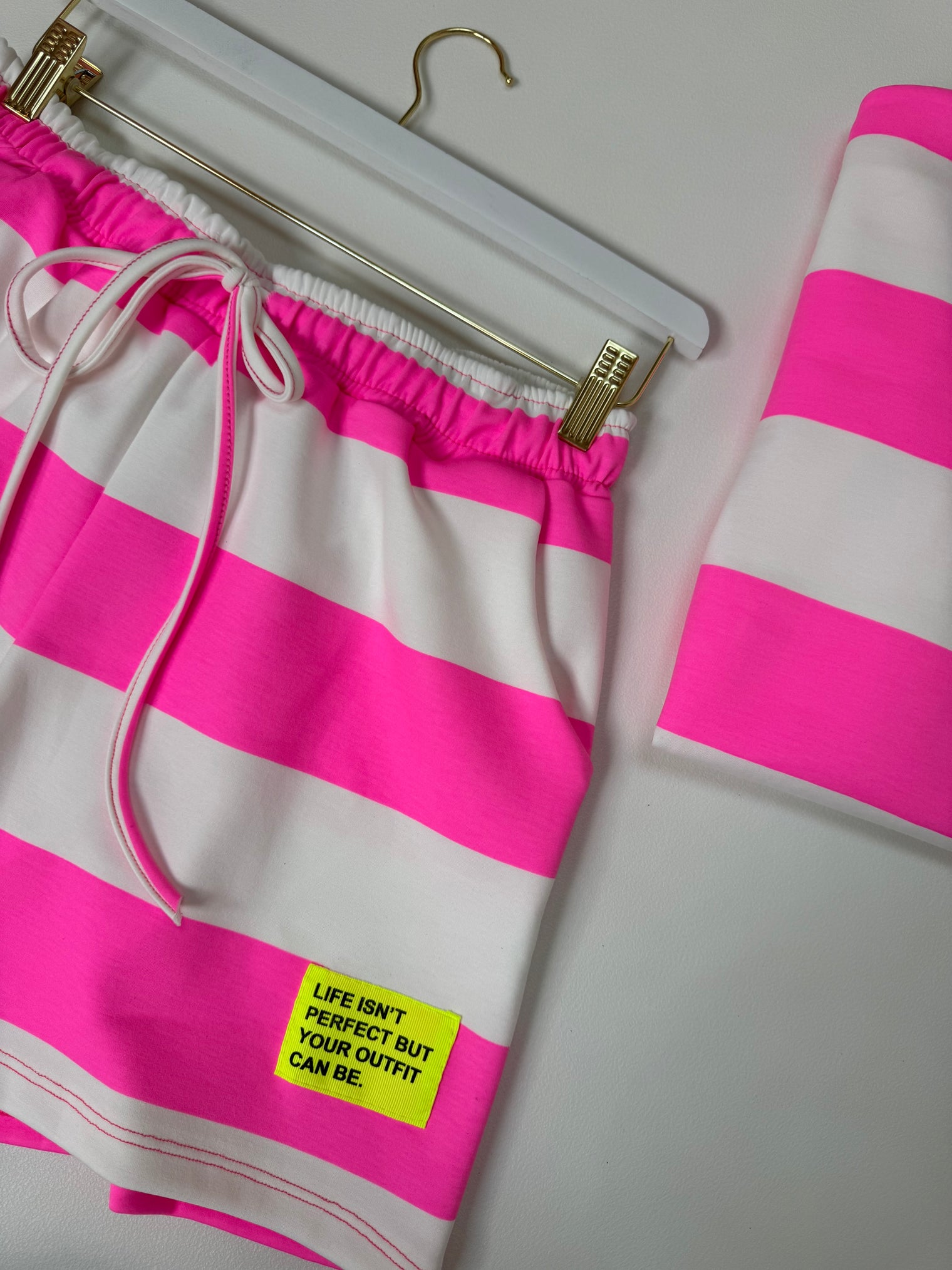 Butterstoff Sommer Set PERFECT OUTFIT weiß/pink