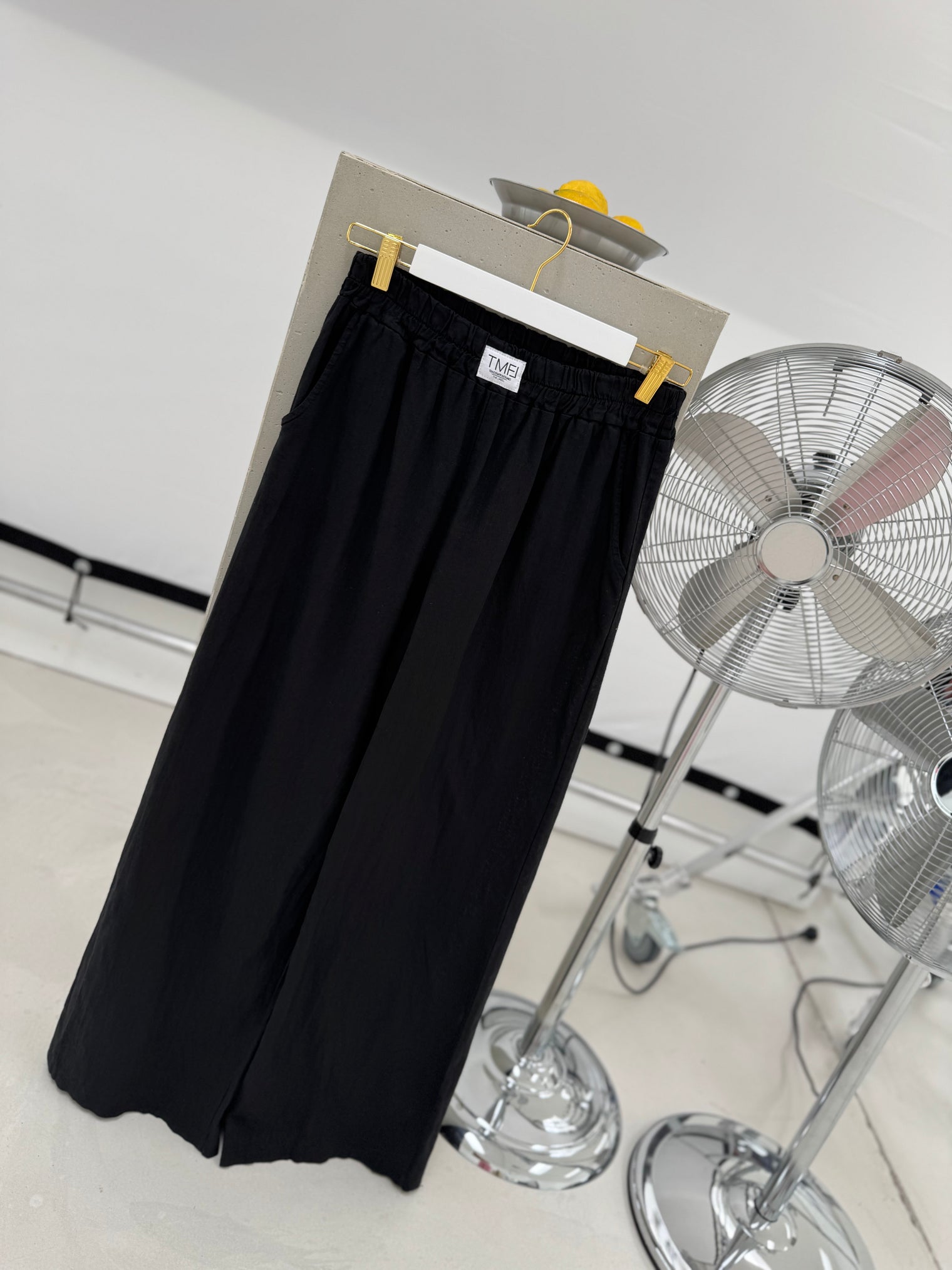 Signature Leinenhose SCHWARZ