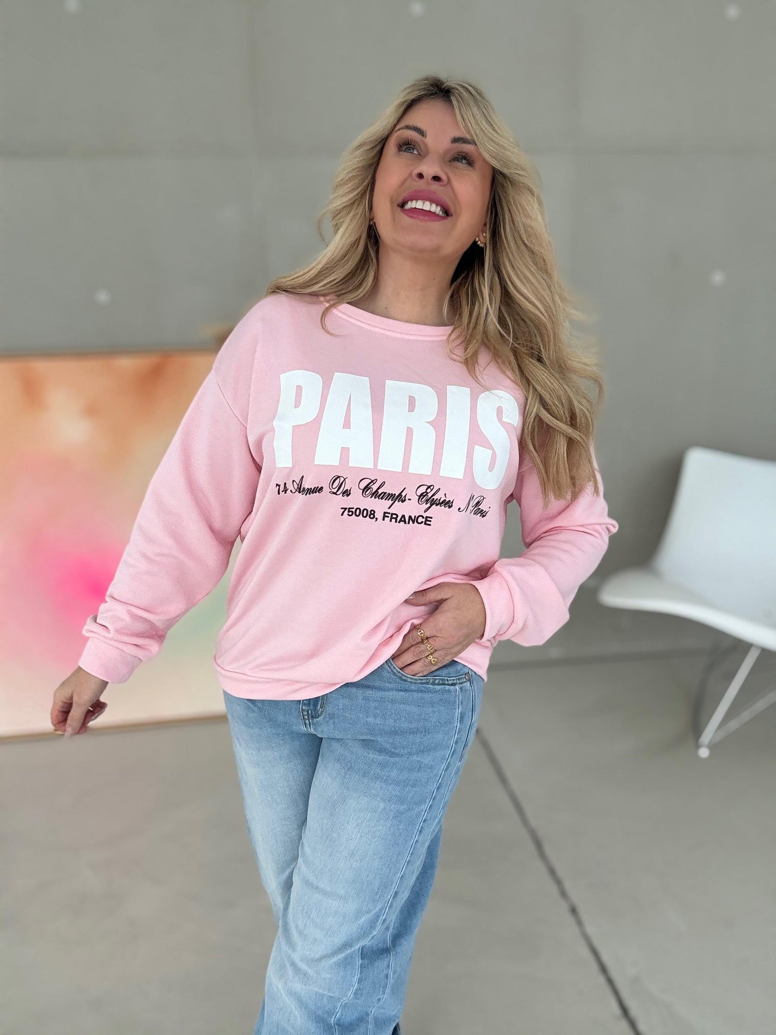Sweater rosa PARIS