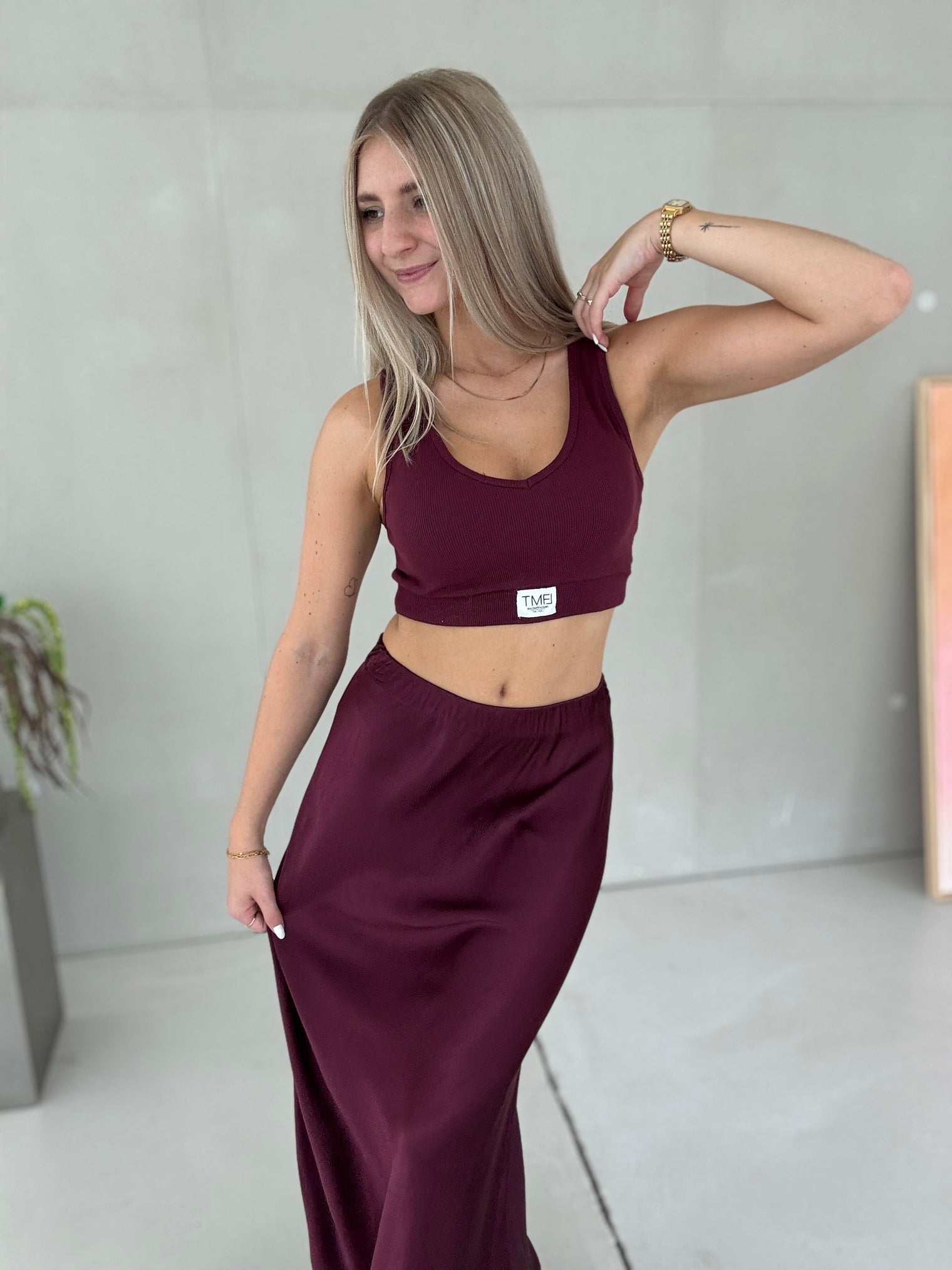 SIGNATURE BRALETTE burgundy