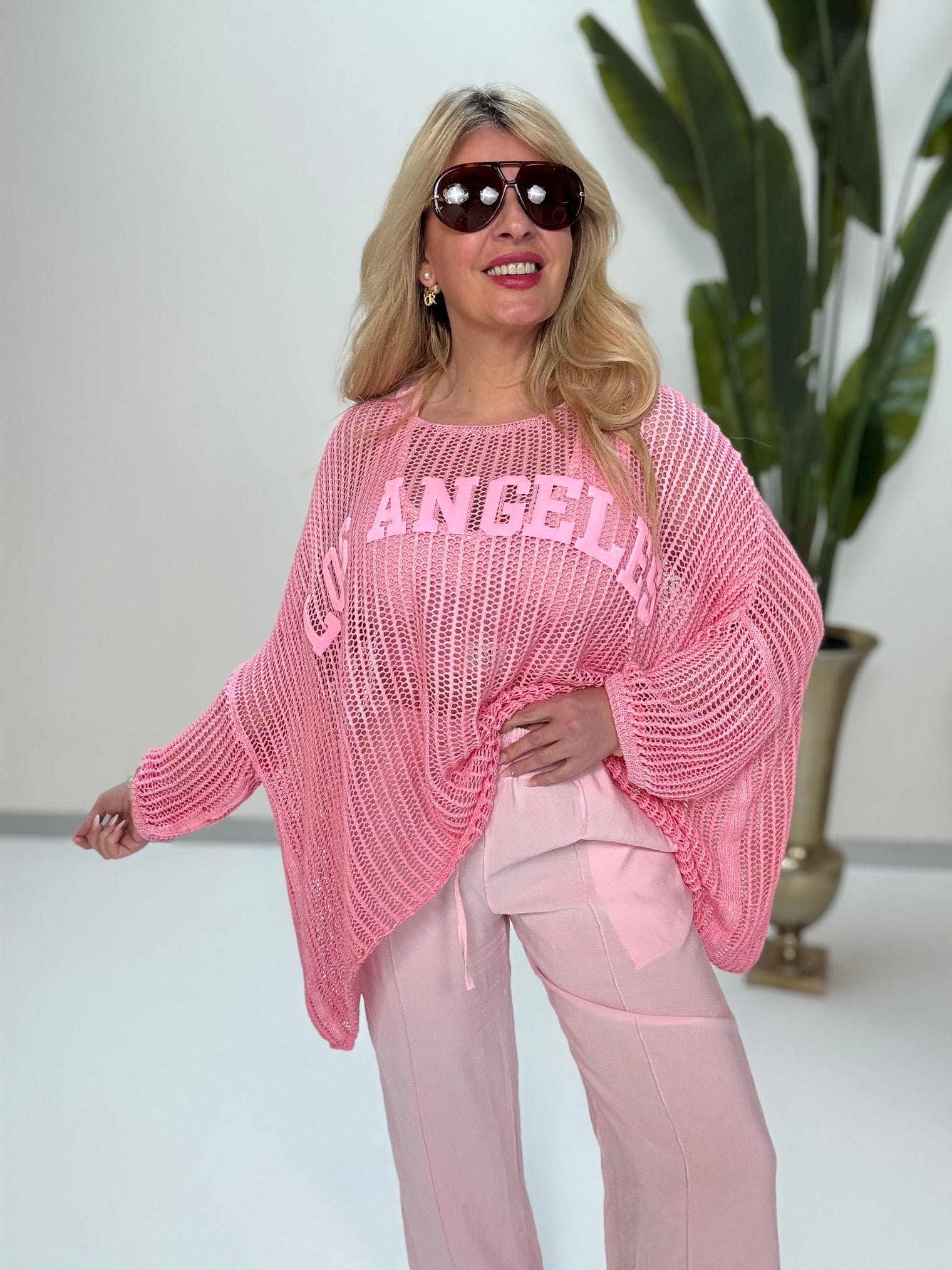 Strickpullover fruity rosa Melone Los Angeles