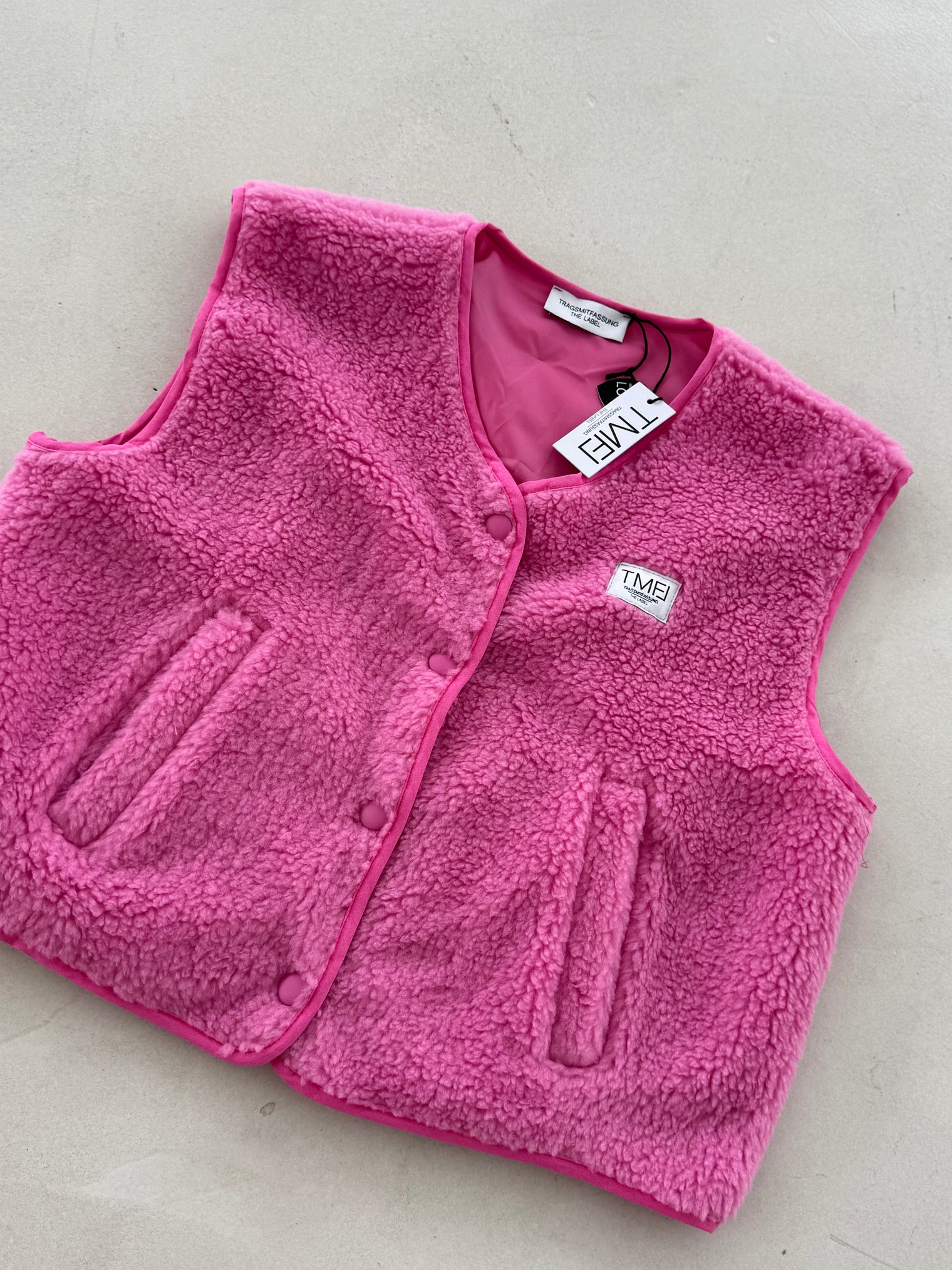 Teddyweste SIGNATURE fuchsia