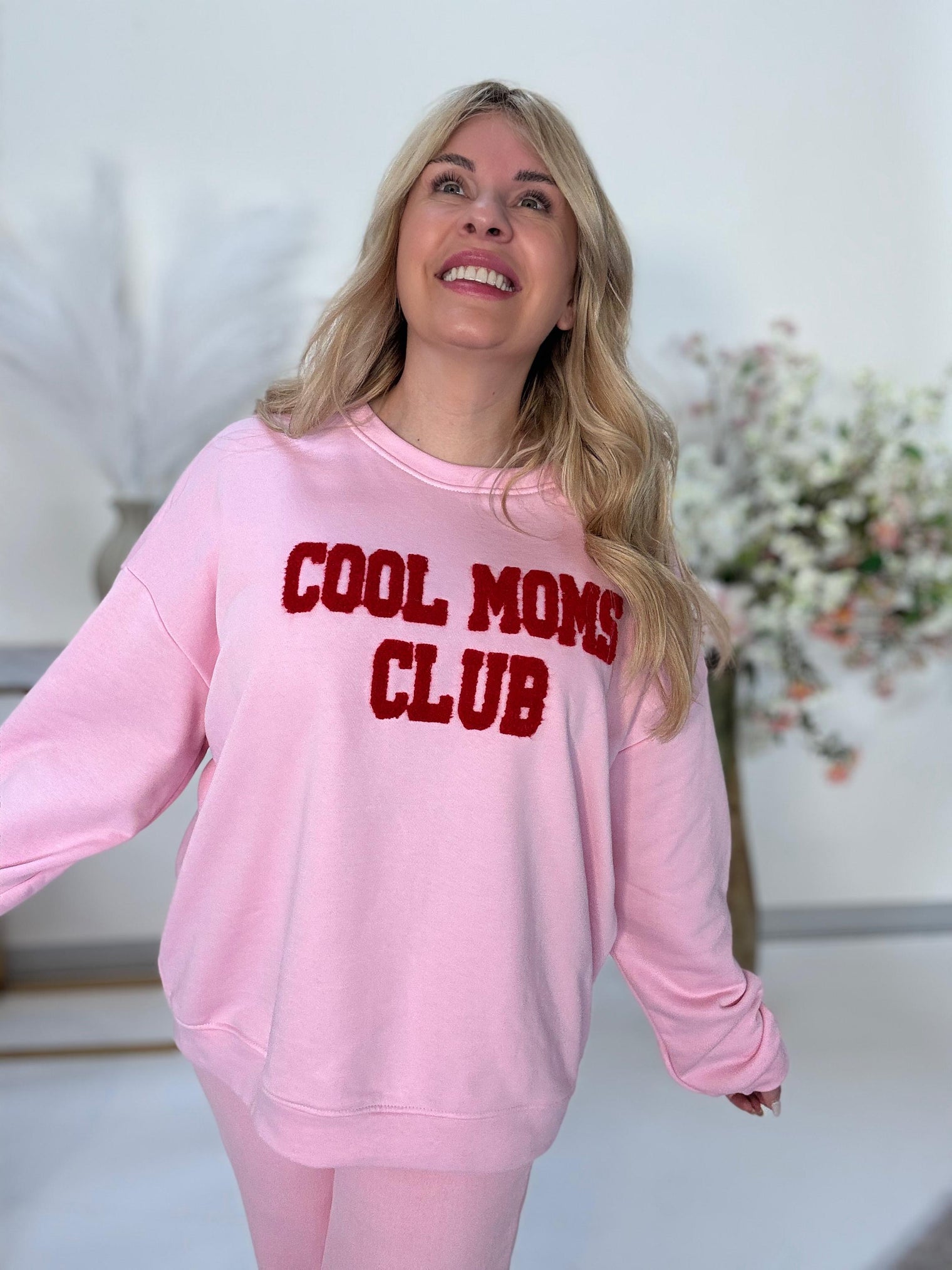 Sweater rosa COOL MOMS CLUB rot