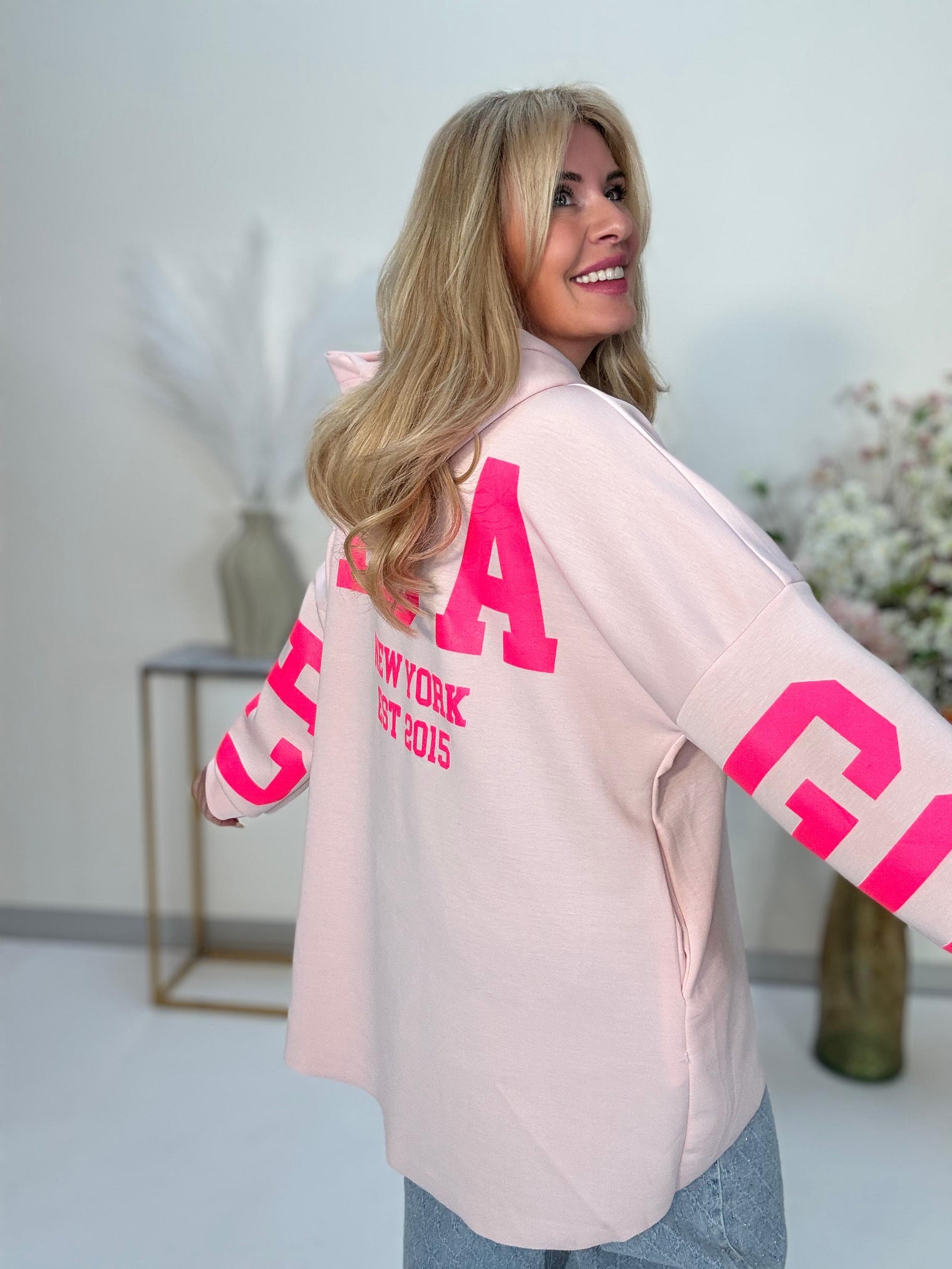 Oversize Sweater mit Rückenprint CHICAGO