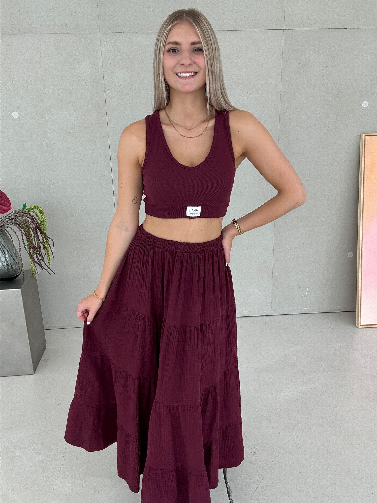 SIGNATURE BRALETTE burgundy