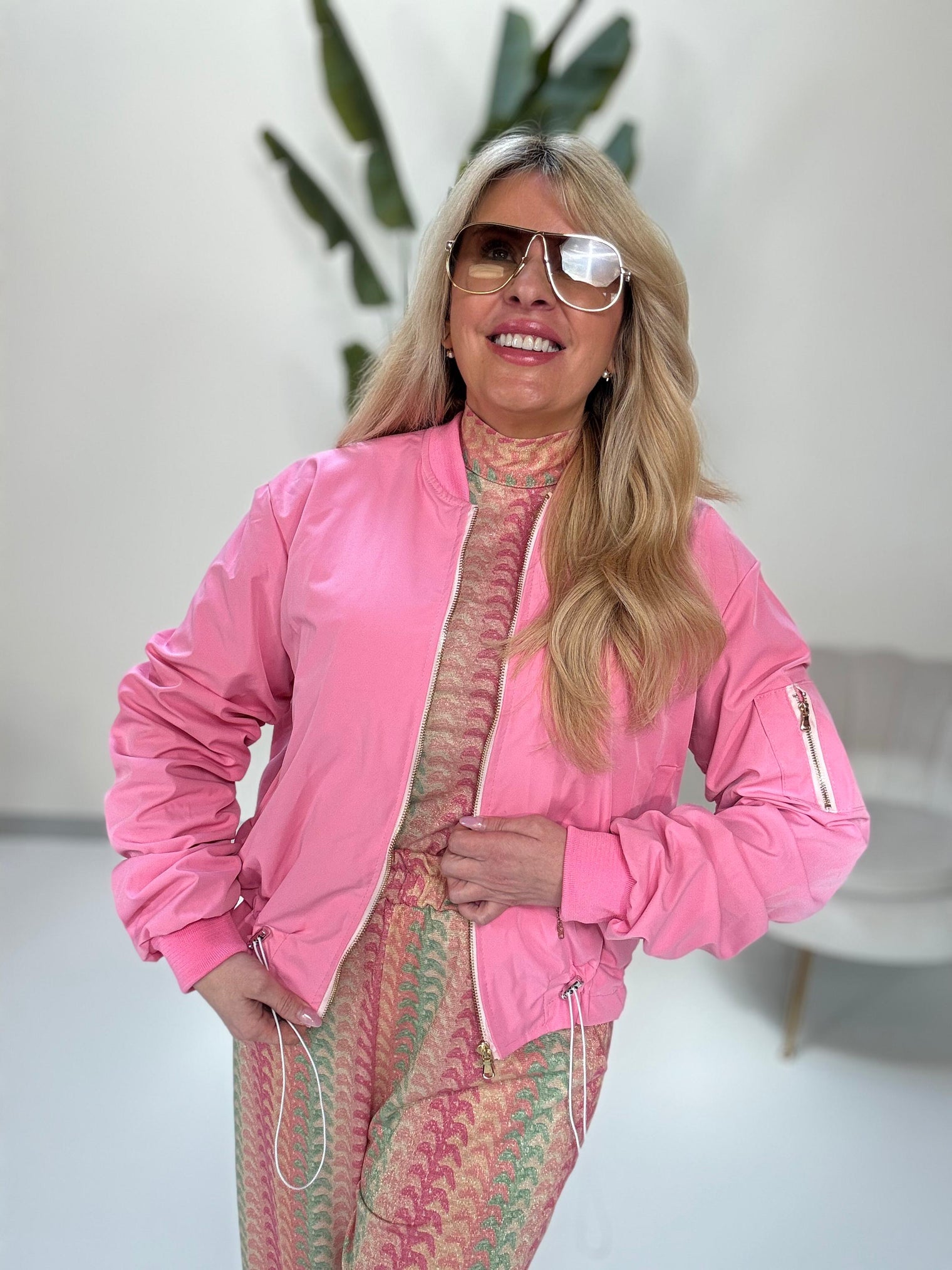 Jacke mit Reißverschluss BLOUSSON pink