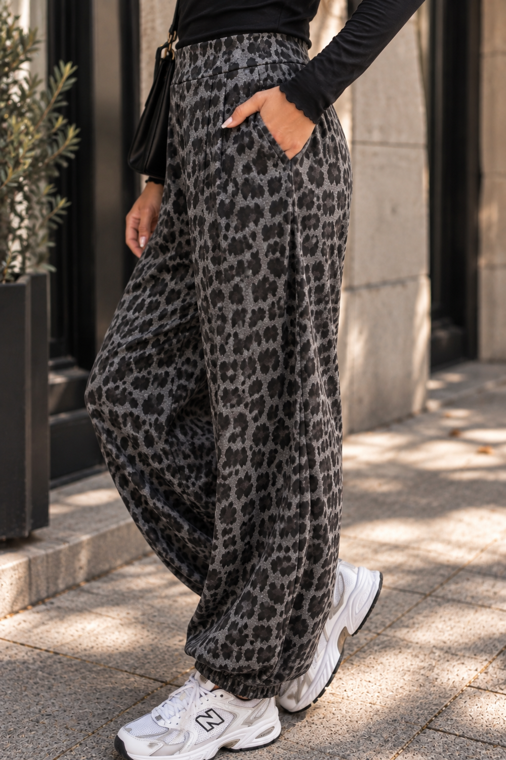 Winter Butterstoff Ballon Hose Grey Leo