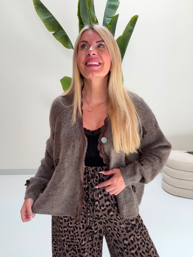 Strickjacke MOKKA BOW