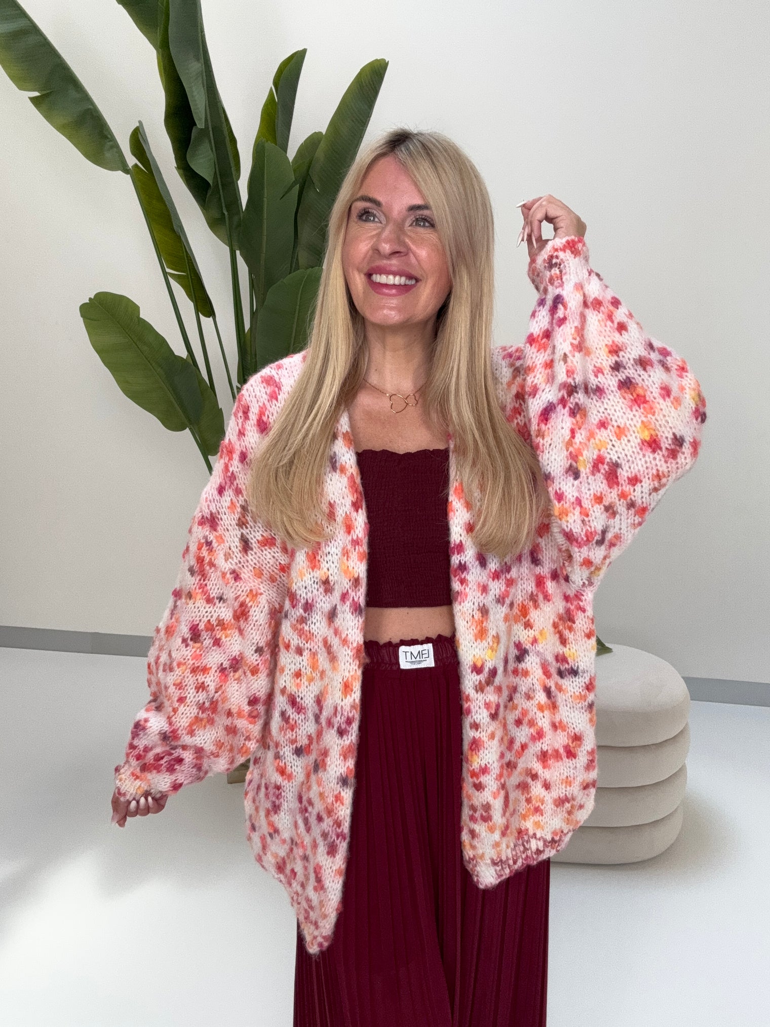Strickjacke HAPPY DOTS zum offen tragen