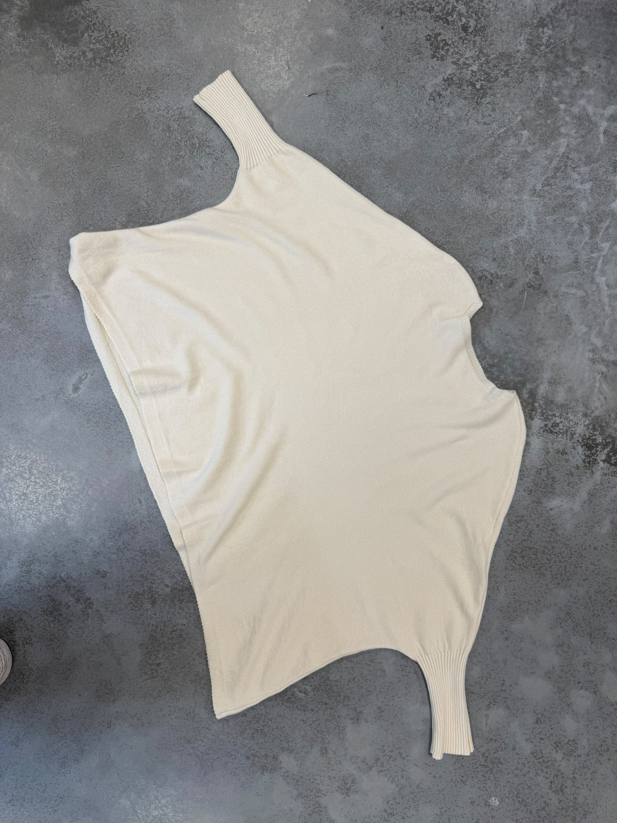 Fledermauspullover Feinstrick creme