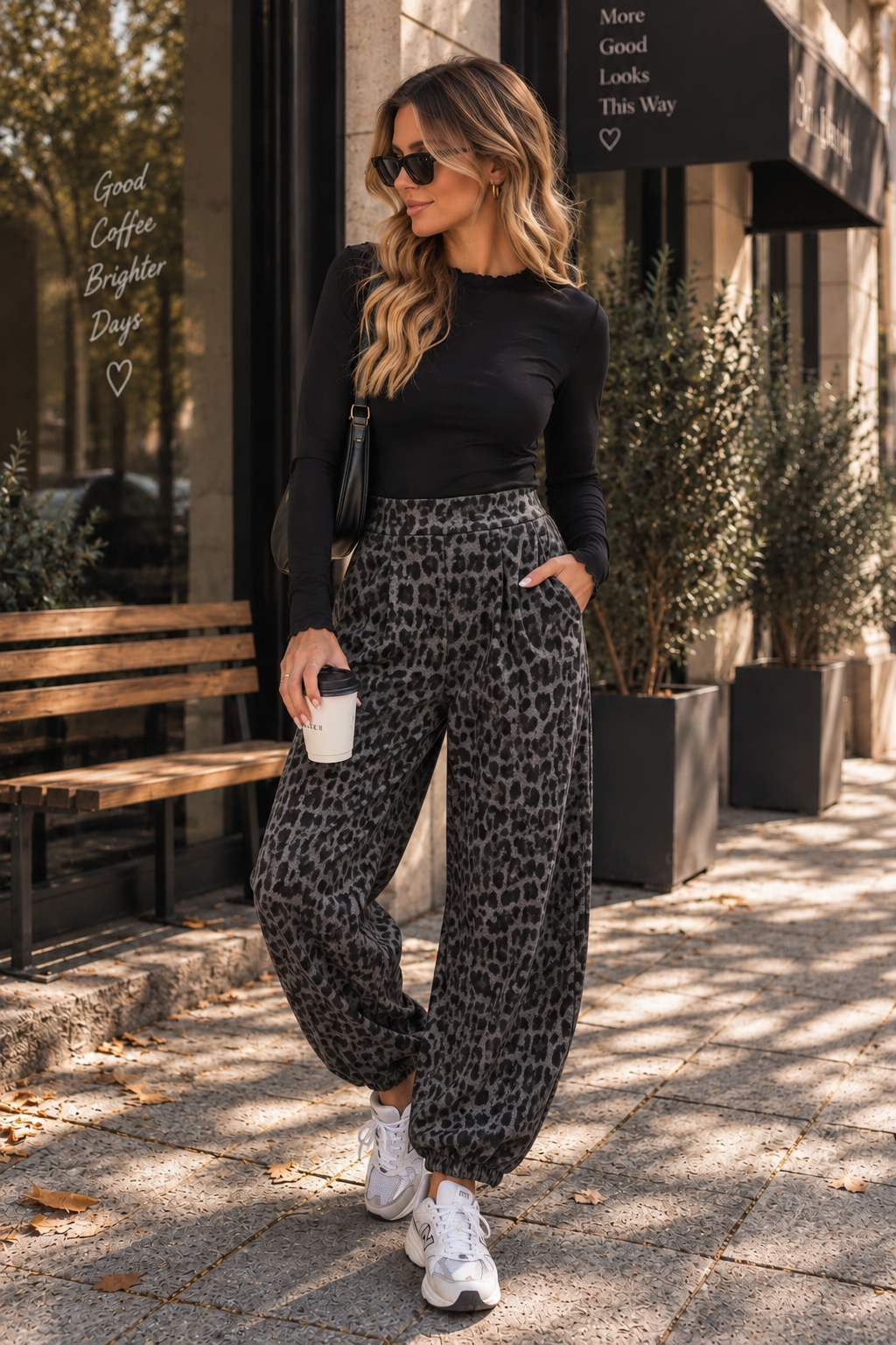 Winter Butterstoff Ballon Hose Grey Leo