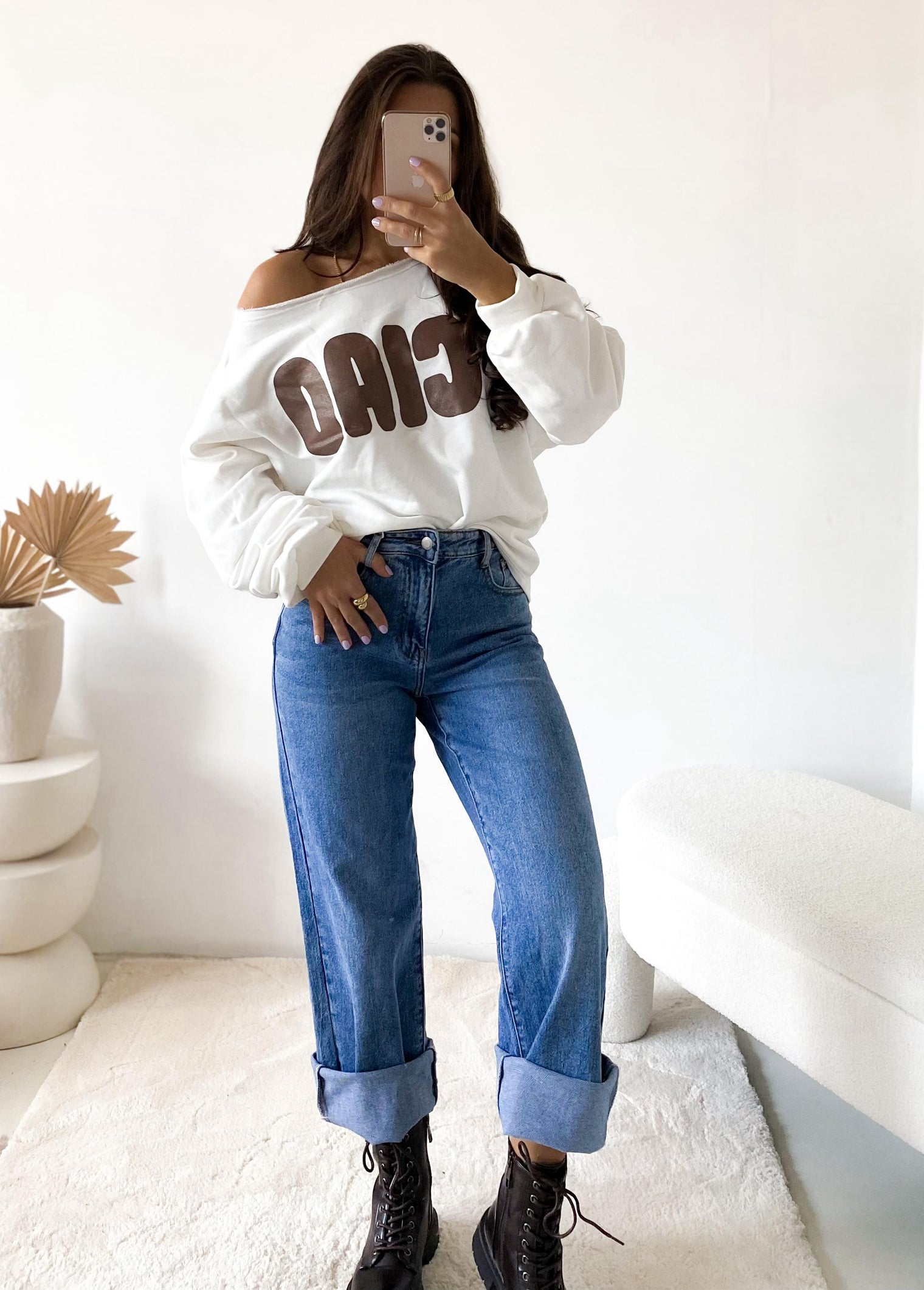 Stretch WIDE LEG Jeans Blue