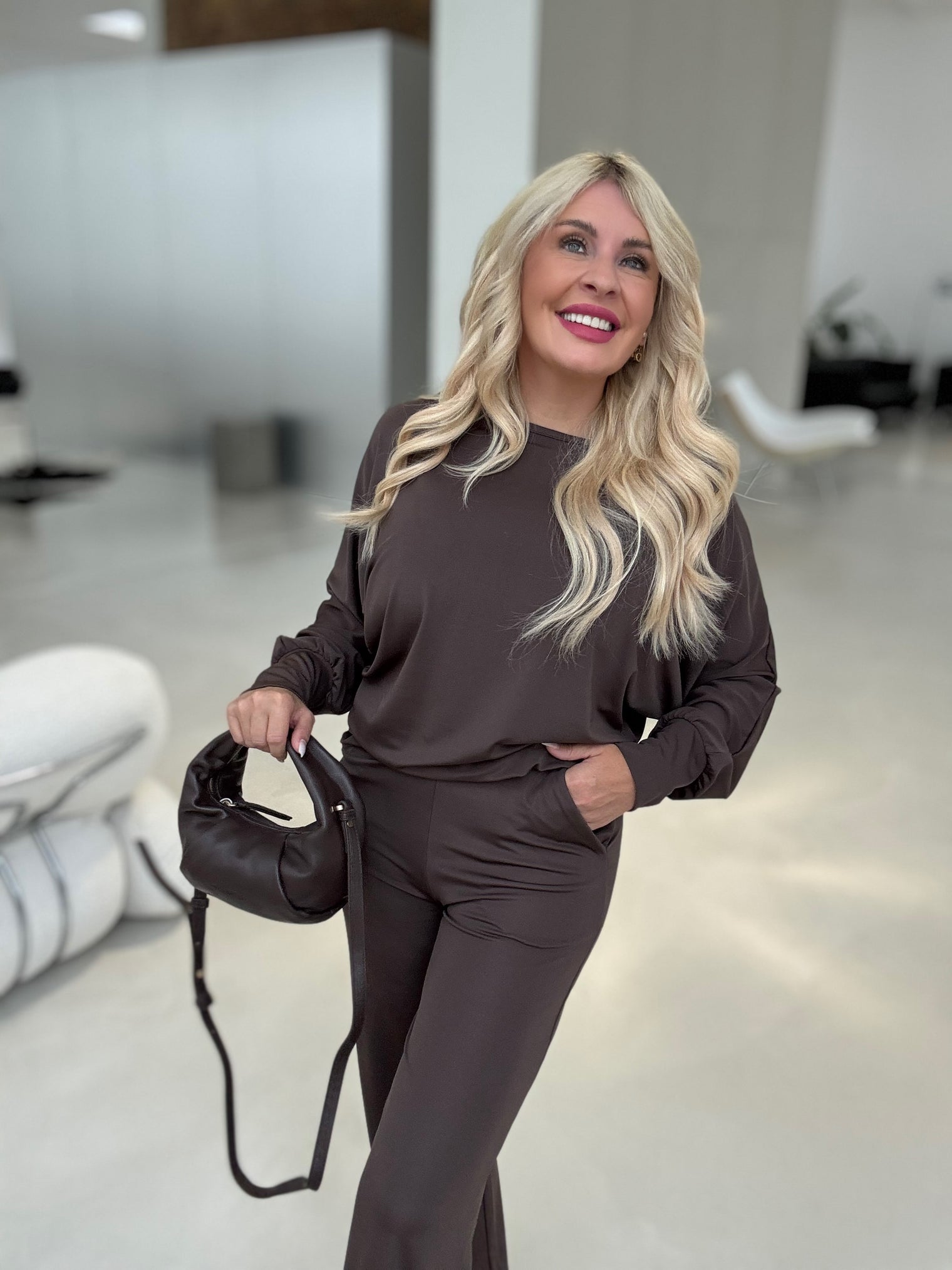 Zweiteiler ELEGANCE chocolate super soft