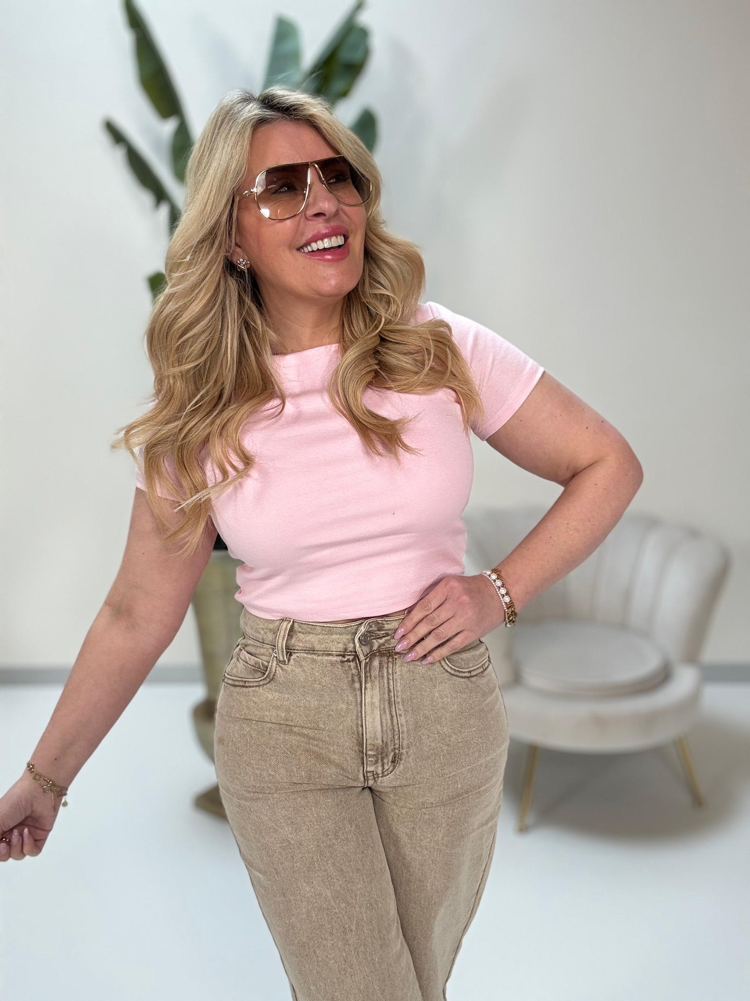 Basic Cropped Shirt WE LOVE BASICS