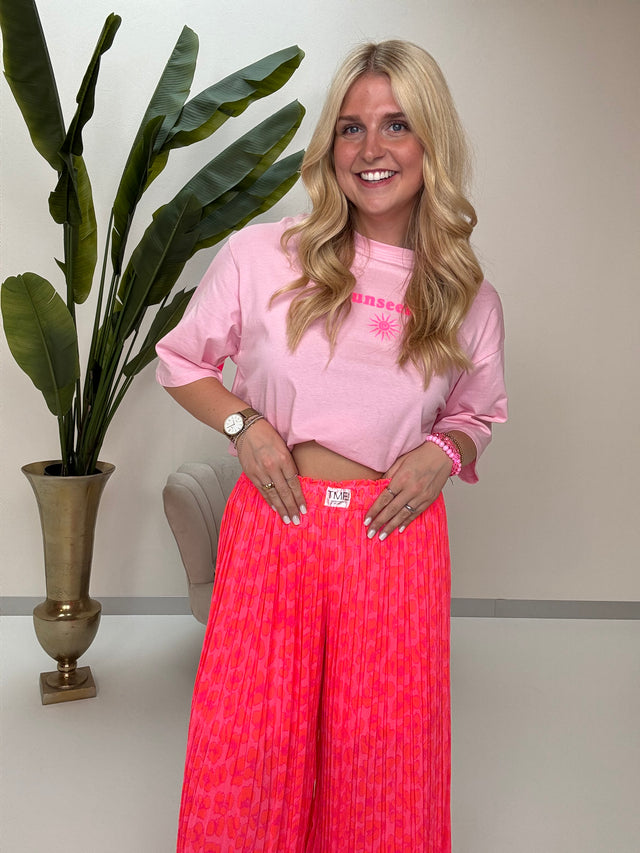 Signature Plisseehose hot pink LEO POWER orange/fuchsia