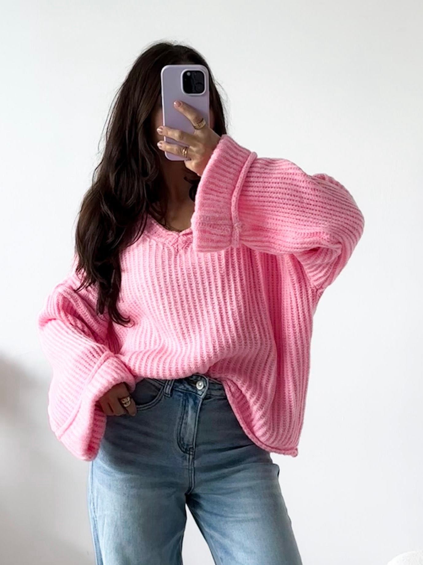 Strickpullover Candy Lover Rosa