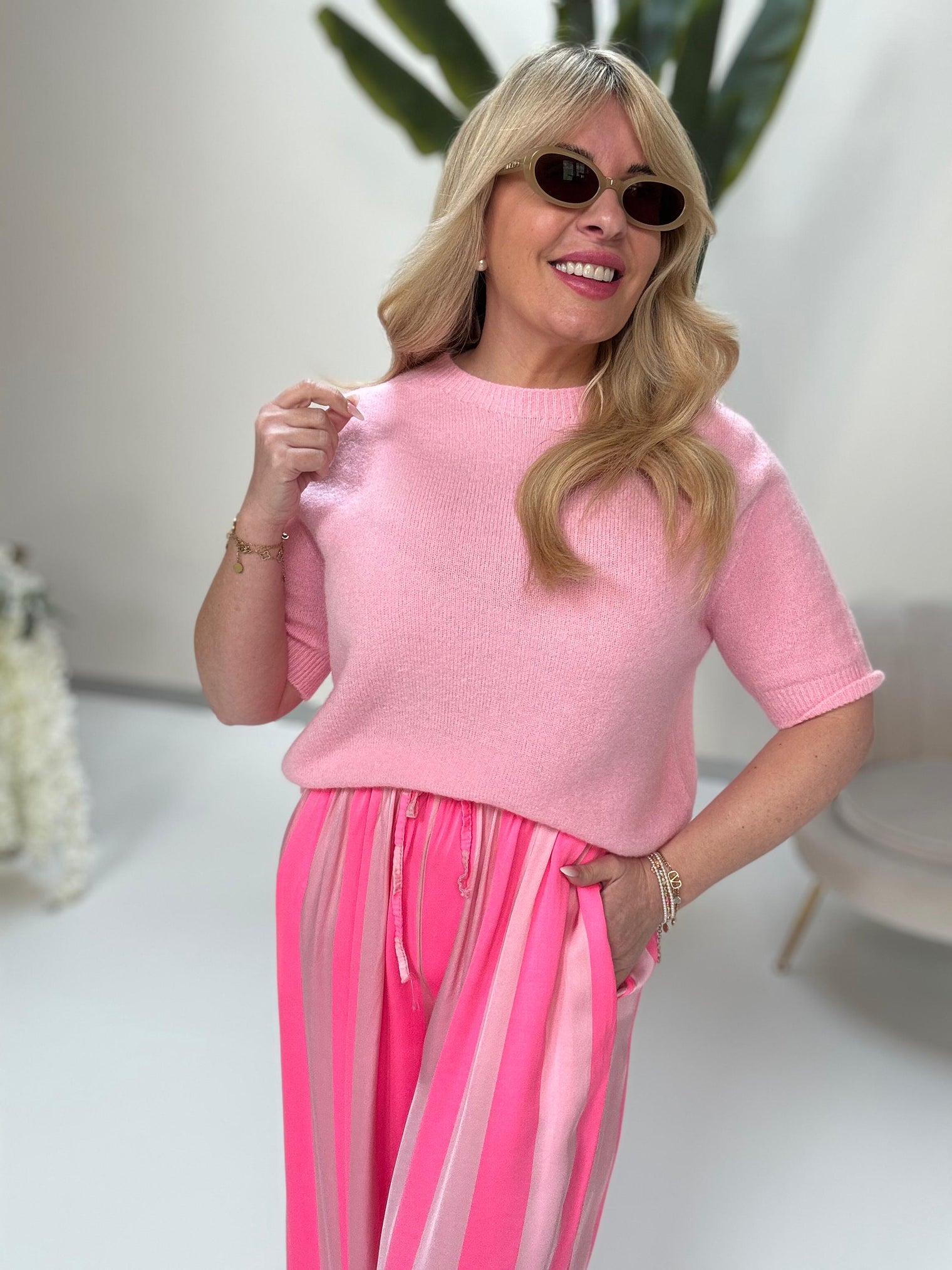 Strick Shirt COZY ALPAKA rosa