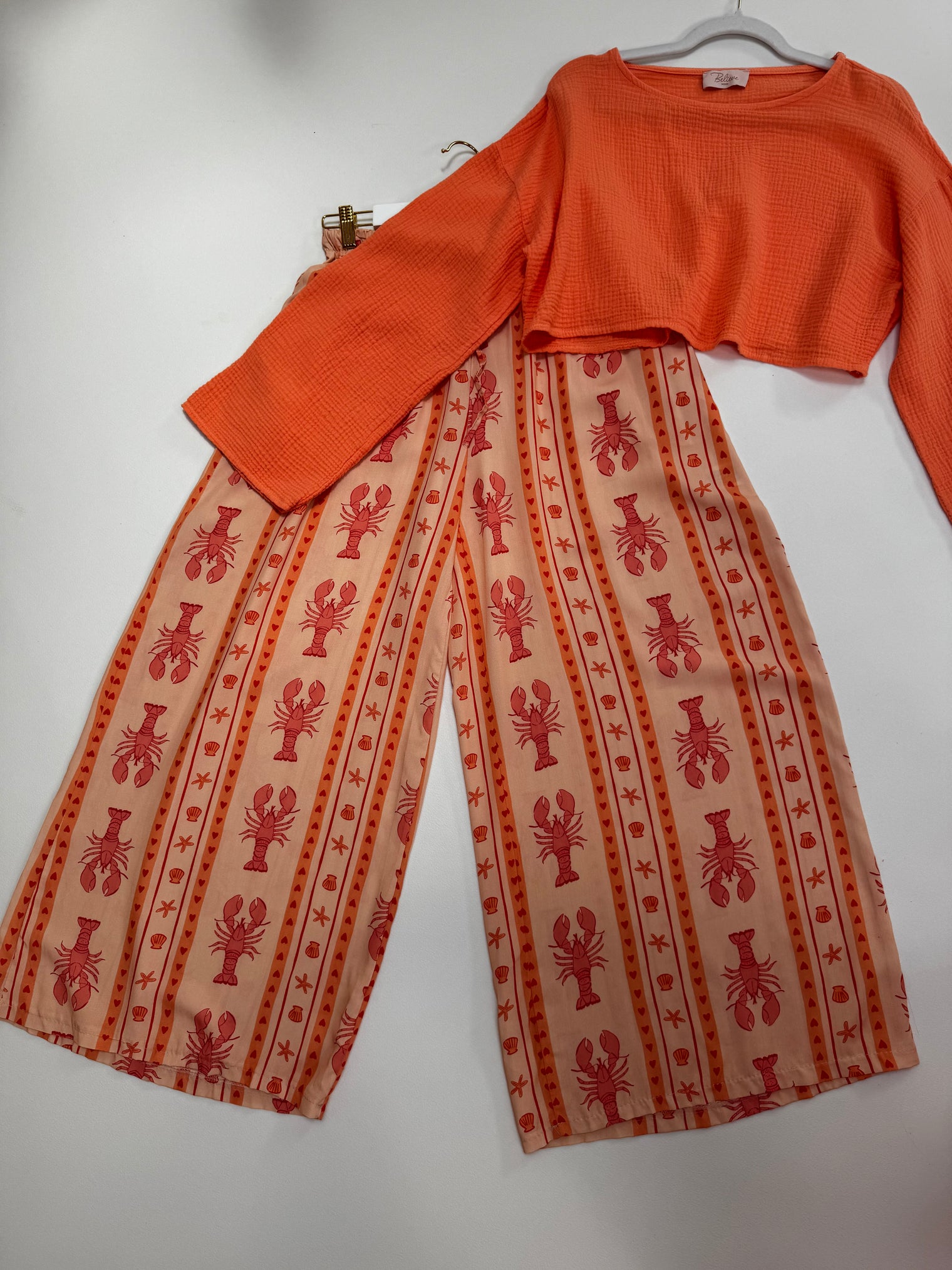 Sommer Hose LOBSTER LOVER peach