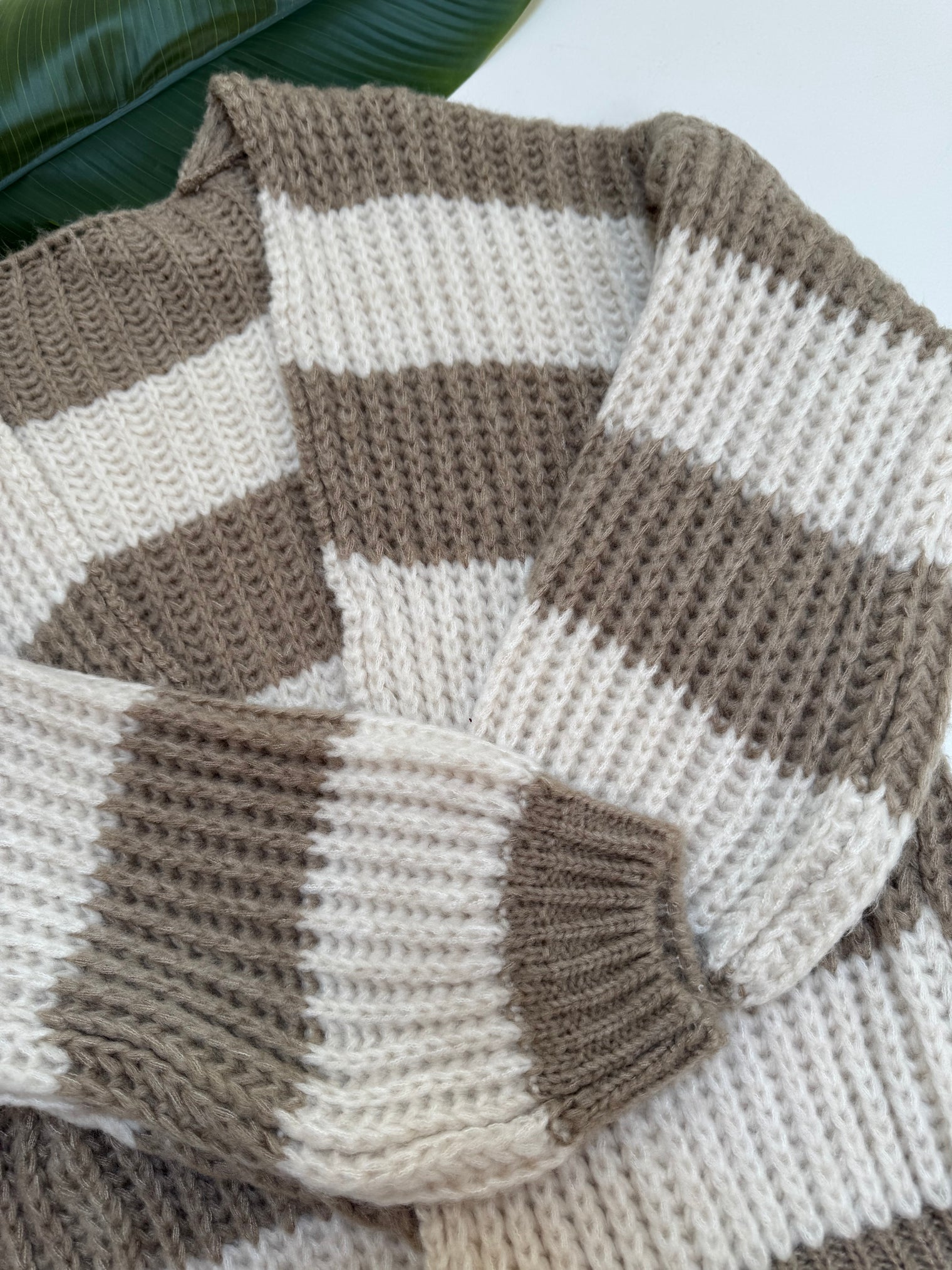 Strickjacke ONLY COZY VIBES creme/soft taupe