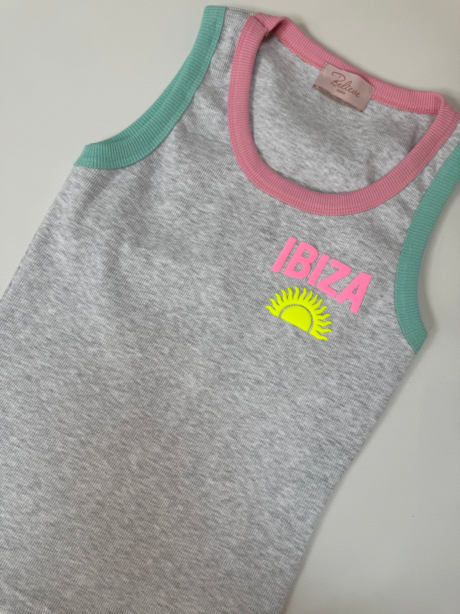 Tank Top IBIZA GIRL cool grey