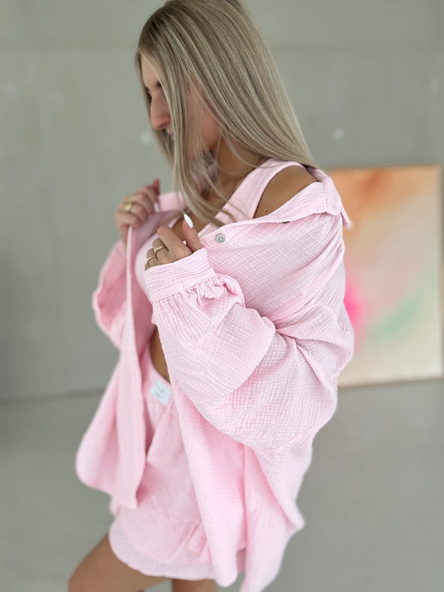 Signature Musselin Bluse BALLERINA ROSA