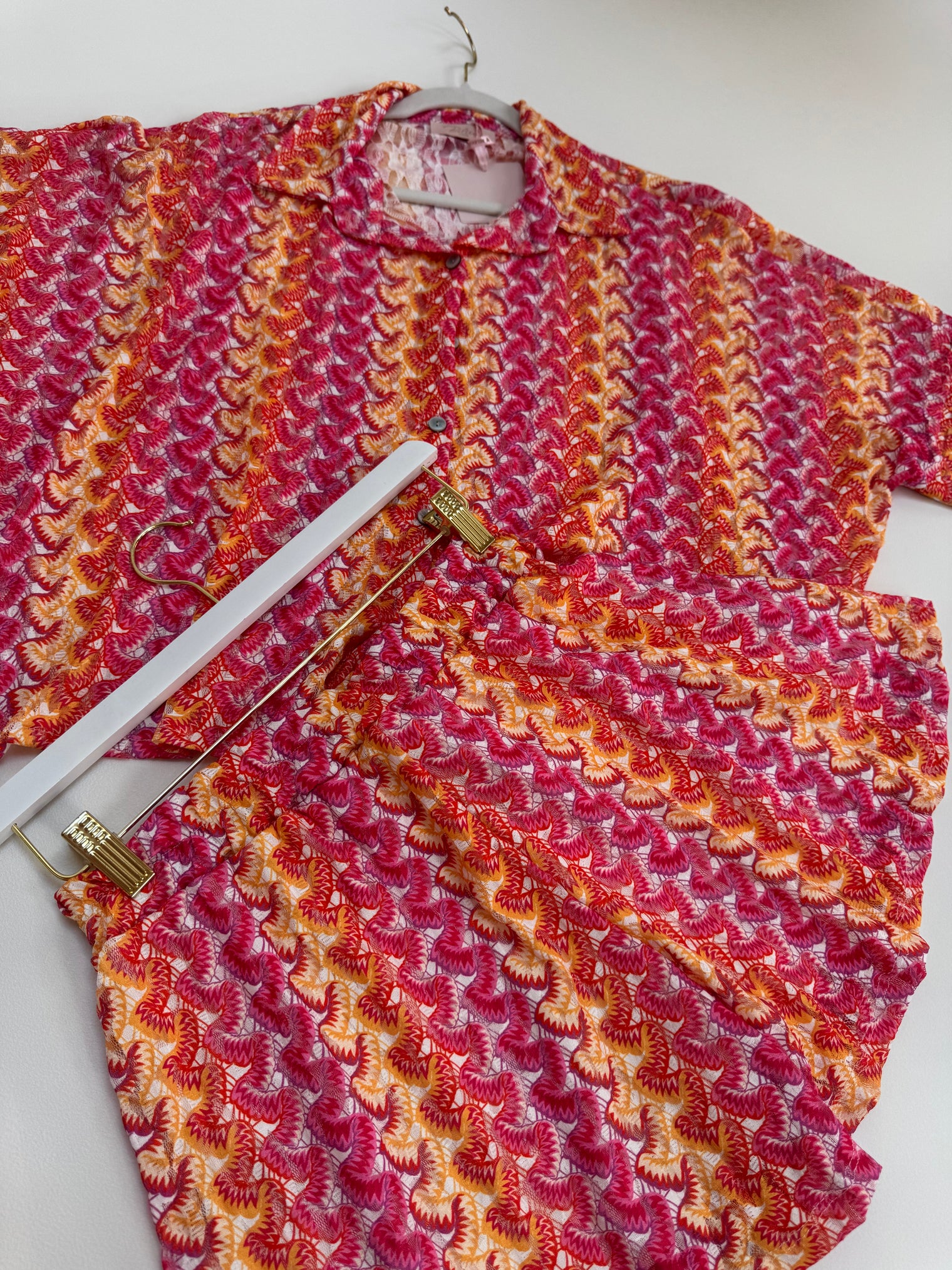 Sommer Shorts SUMMER HOT gelb/peach/rot
