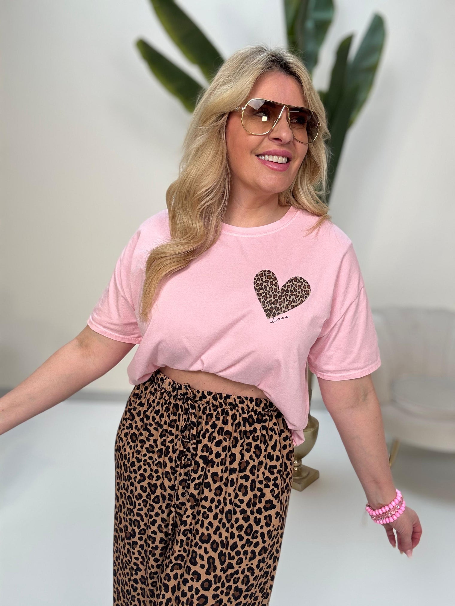 Statement Shirt rosa AMOUR