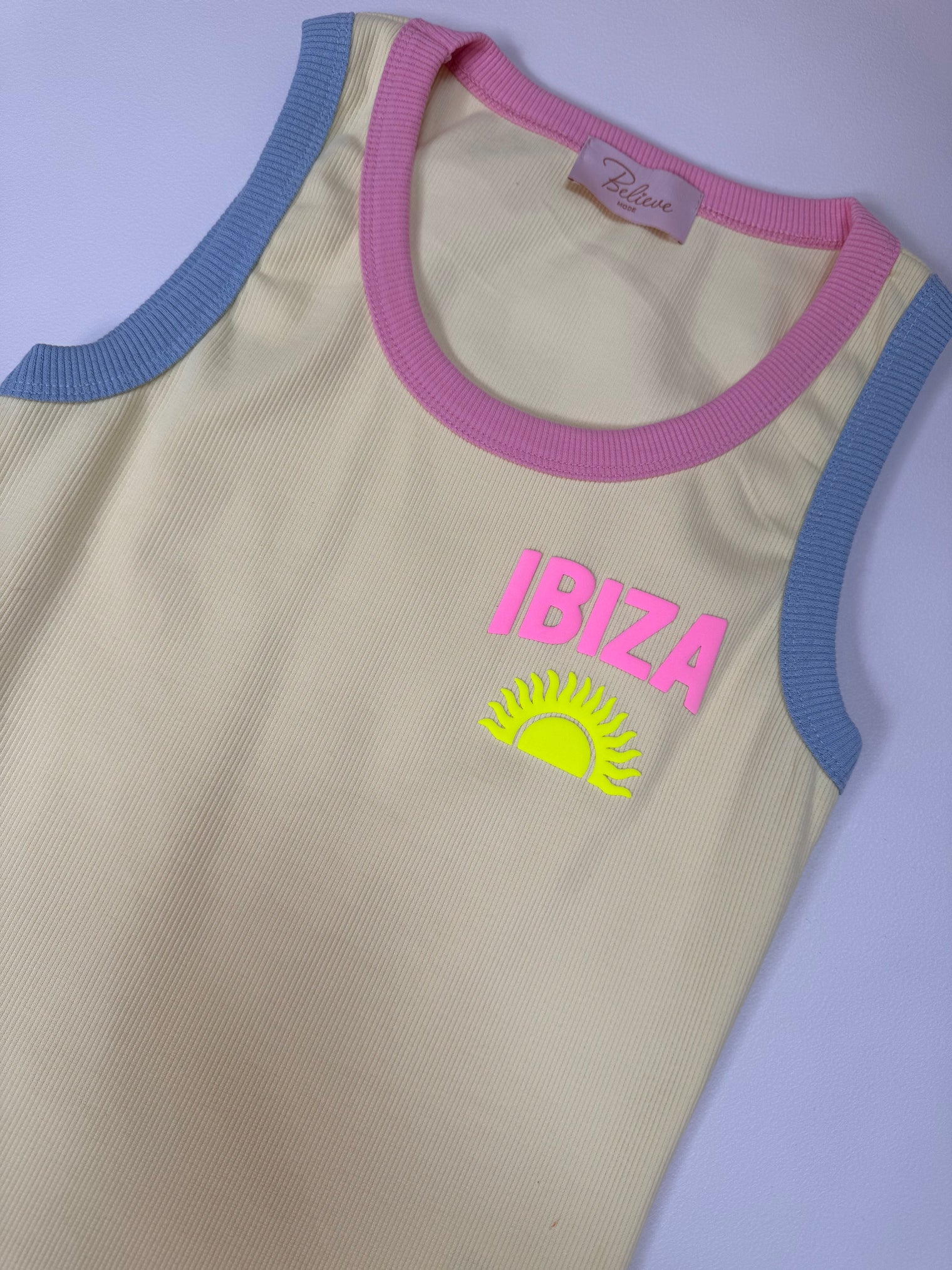 Tank Top IBIZA GIRL buttermilk lemon