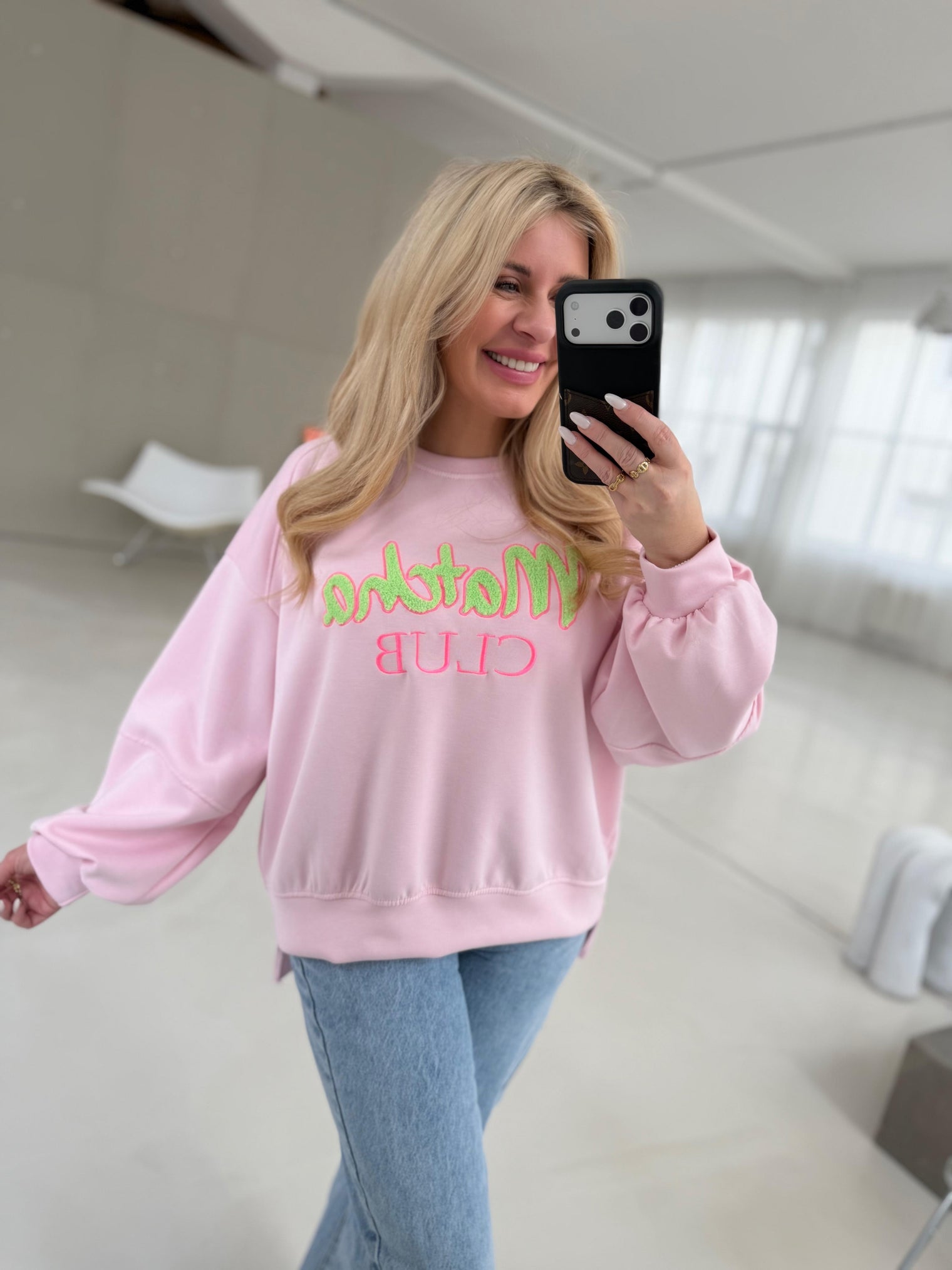 Sweater rosa MATCHA CLUB