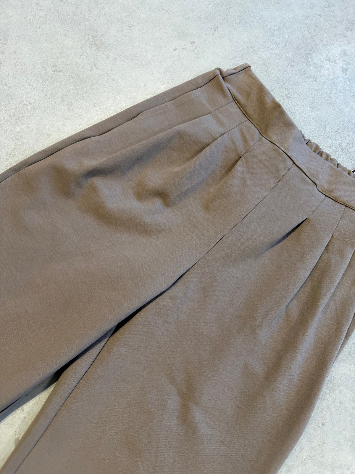 Winter Butterstoff Ballon Hose Taupe