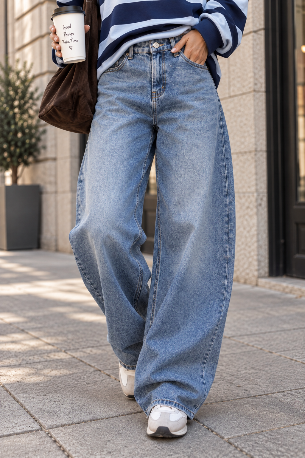 Barrel Jeans Tall Girl denim blue