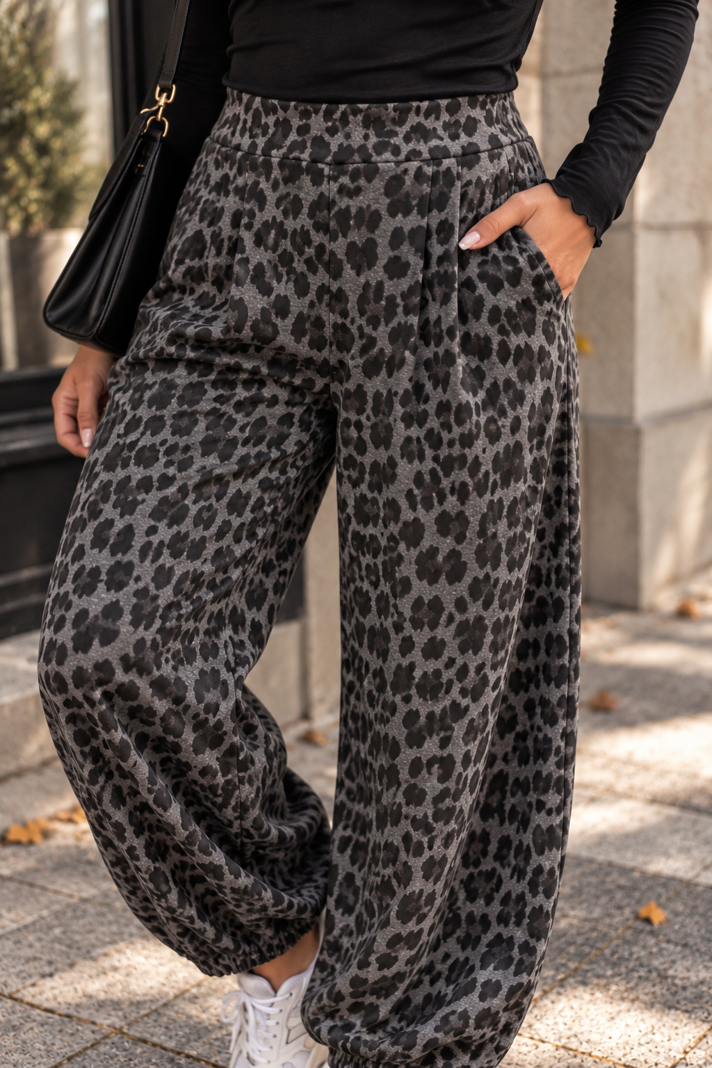 Winter Butterstoff Ballon Hose Grey Leo