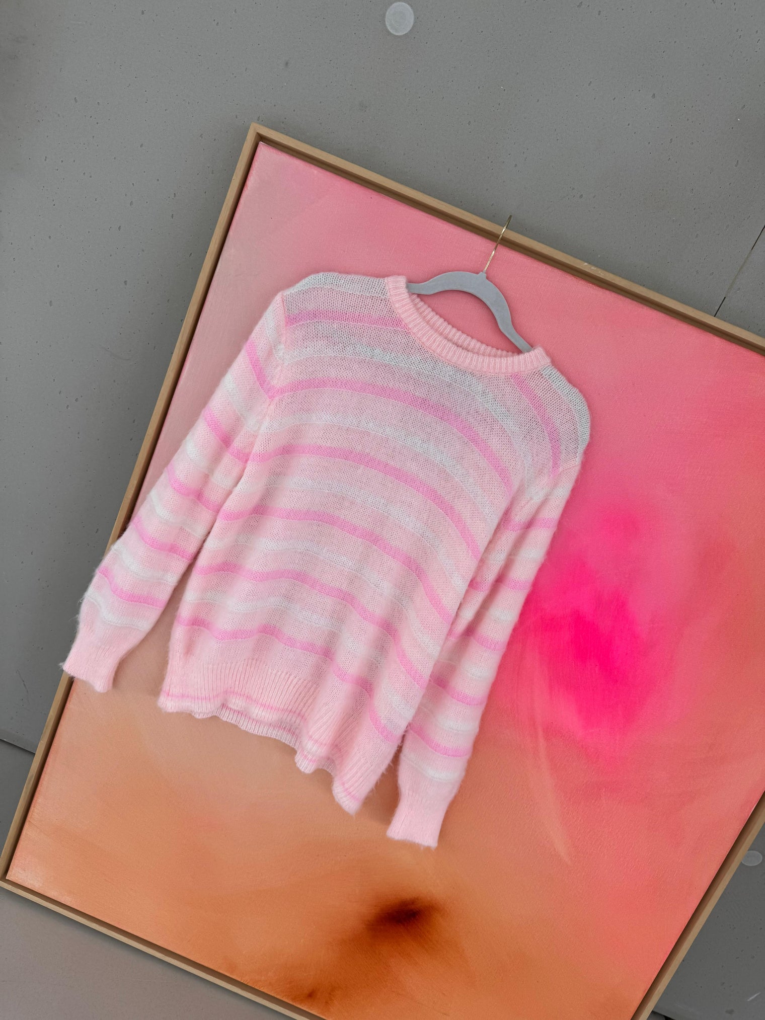 Pullover rosa gestreift PINK PALETTE