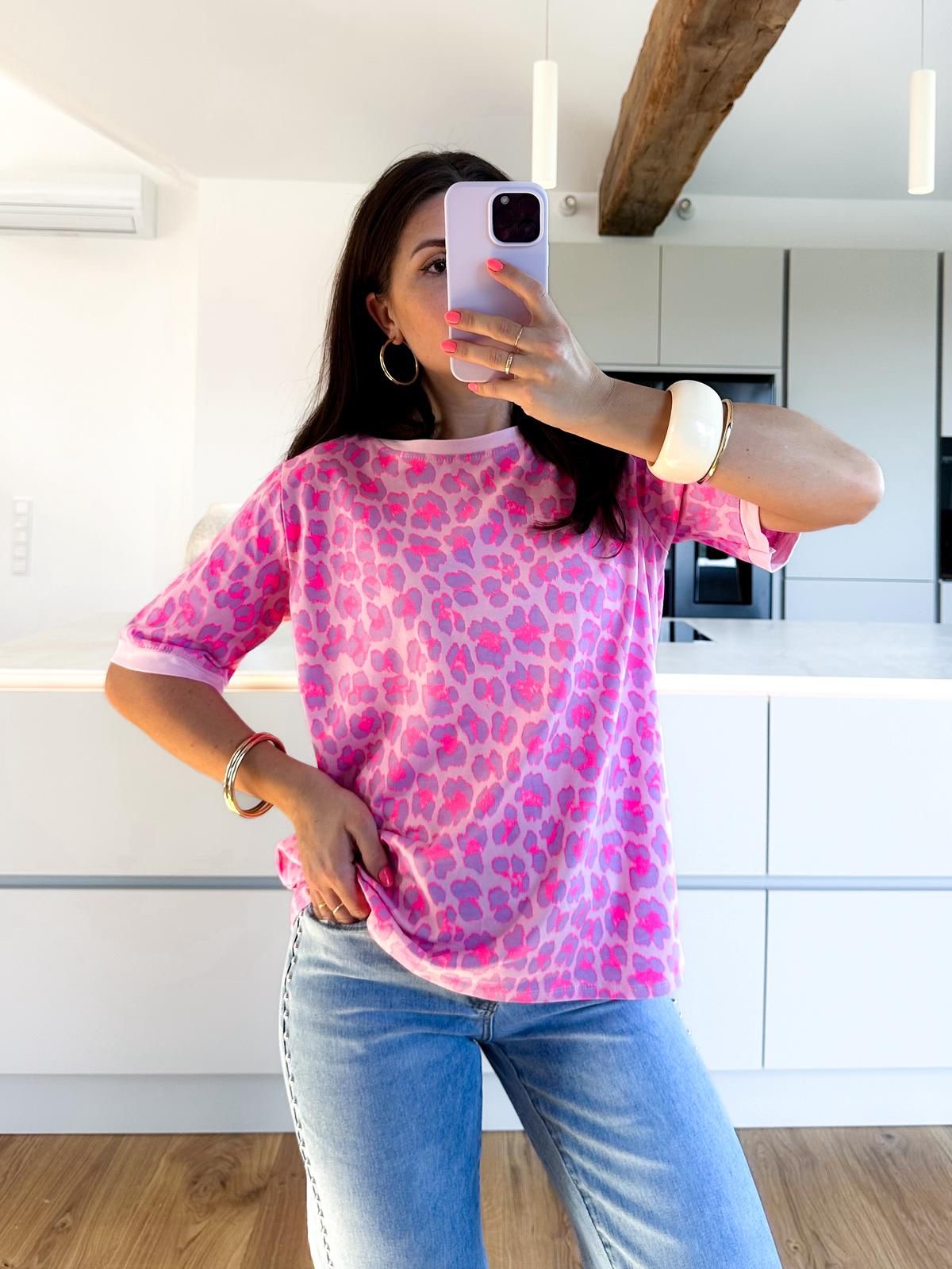 Shirt Happy Leo Hot pink