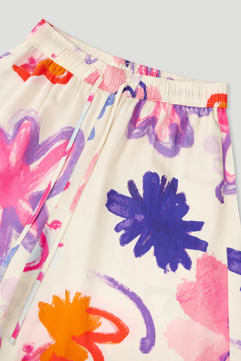 OH APRIL Antonia Loose Pants Scribble Flower