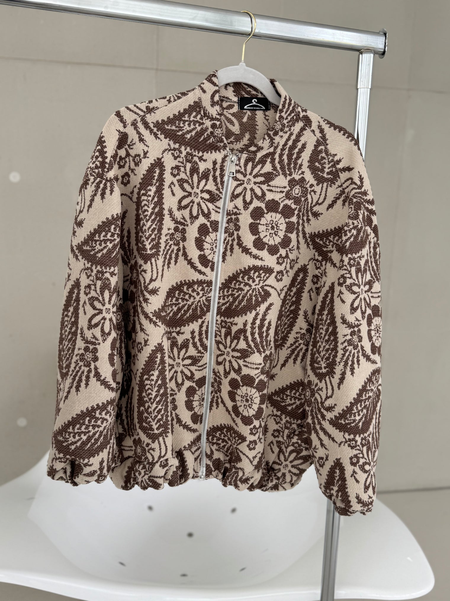 Bomberjacke FLOWER BOMB braun