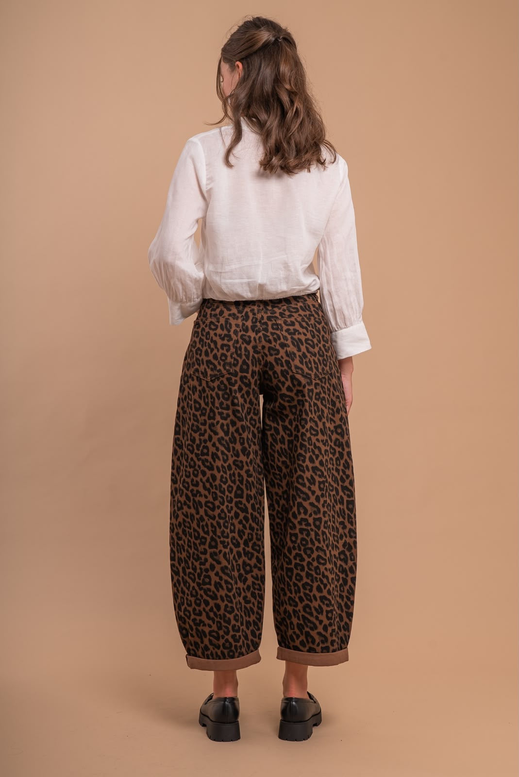 Stretch Ballon Jeans CAMEL CHOCOLATE LEO