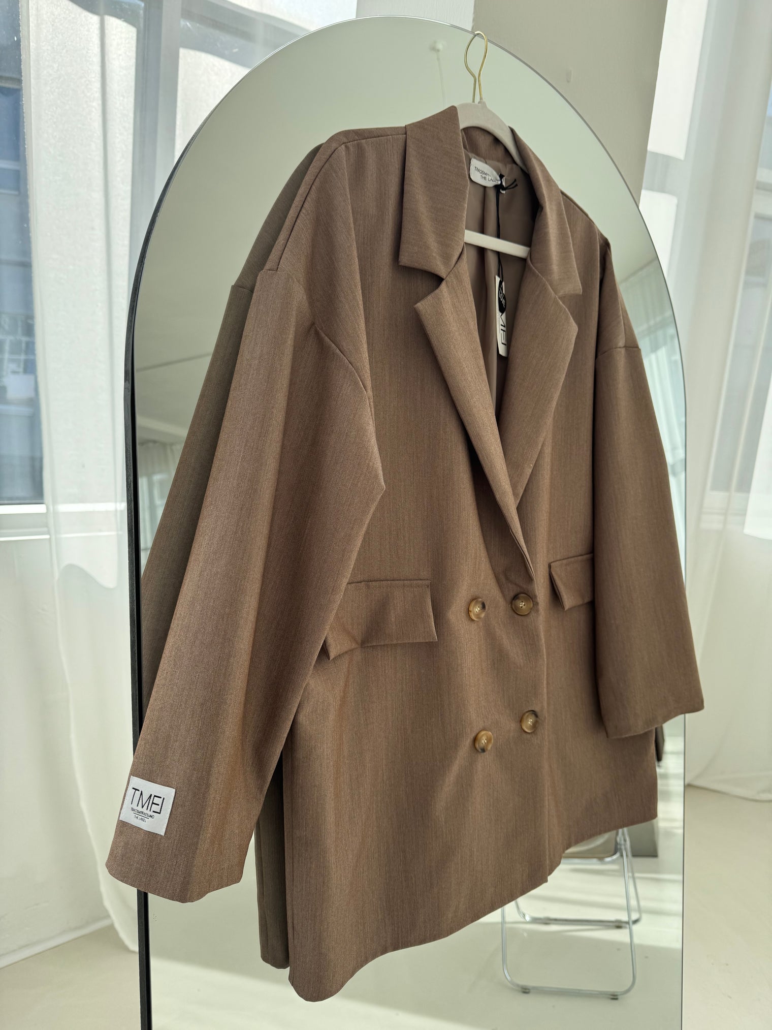 Signature Blazer mit Patch TAUPE