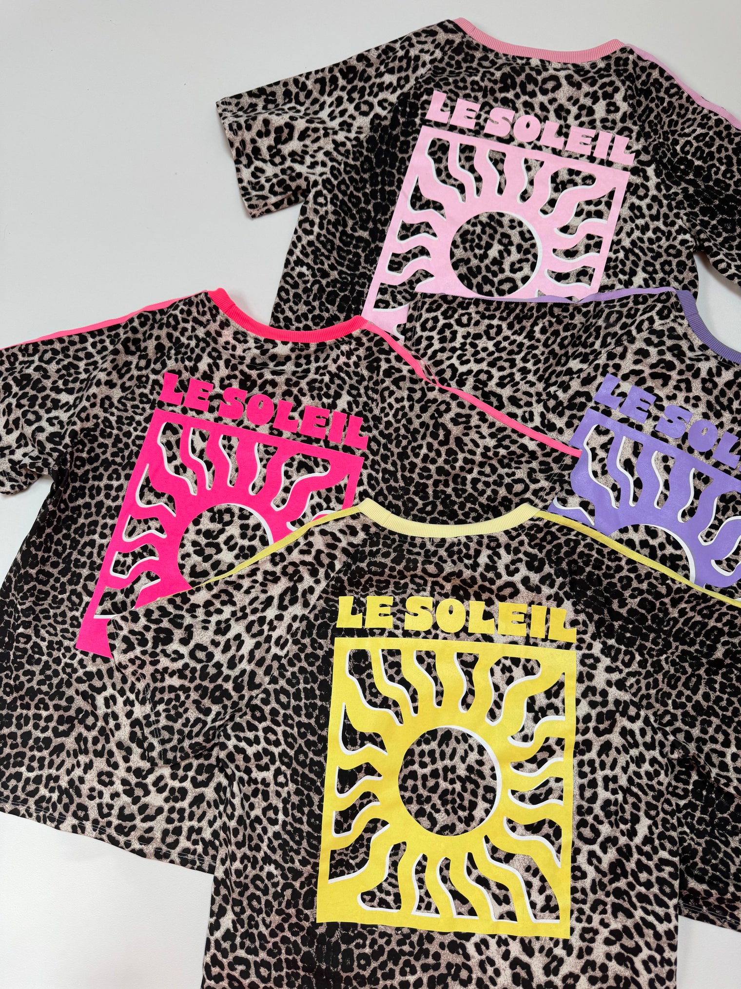Statement Shirt leo LE SOLEIL GELB mit seitlichen Streifen