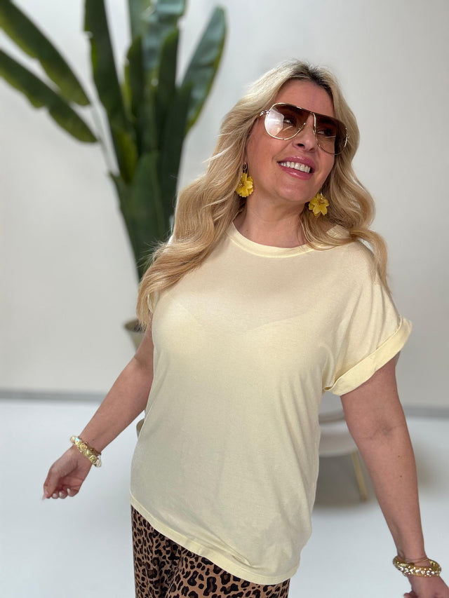 Basic Shirt ALL TIME CLASSY buttermilk lemon