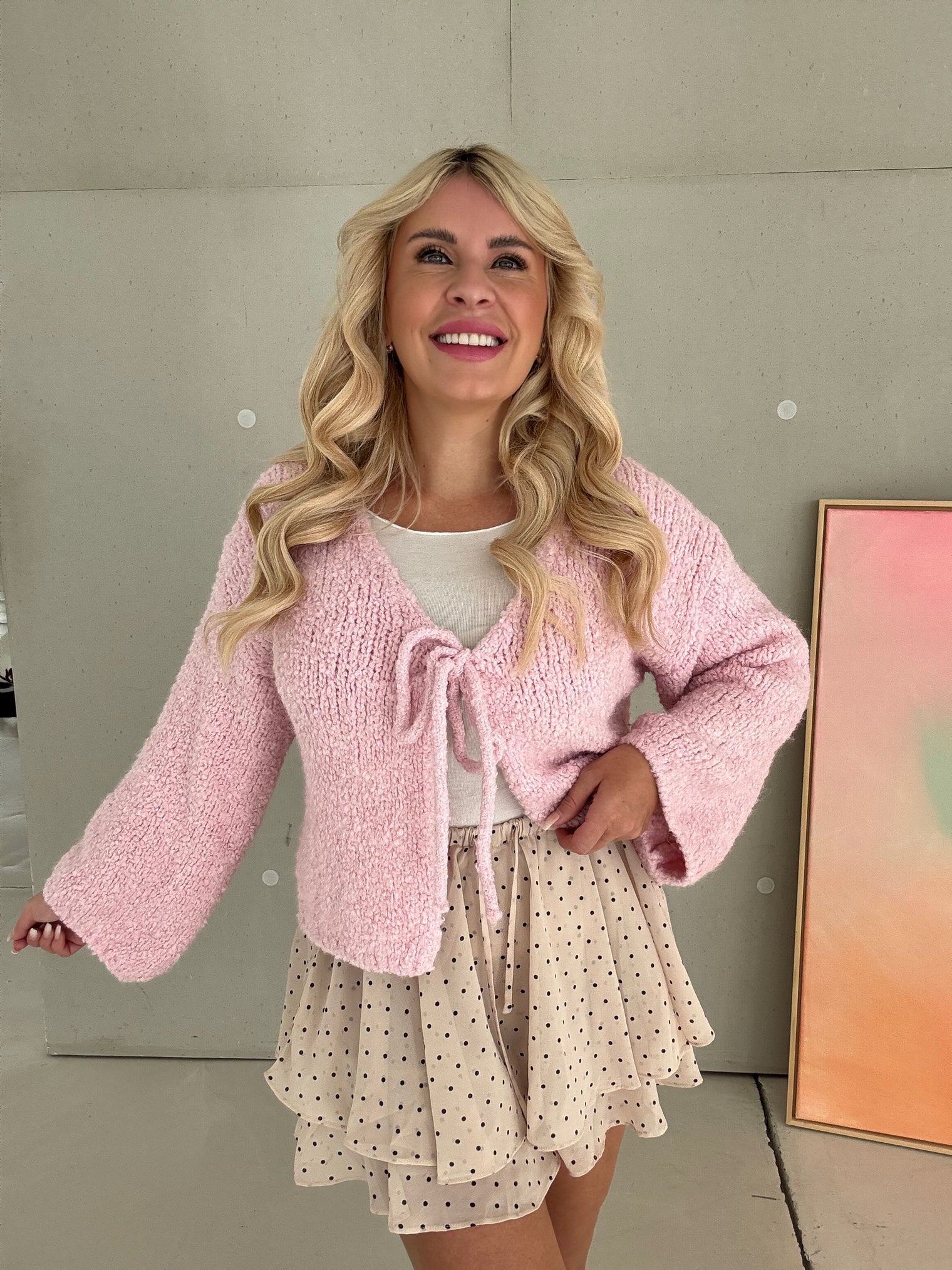 Hosenrock creme DOTS black