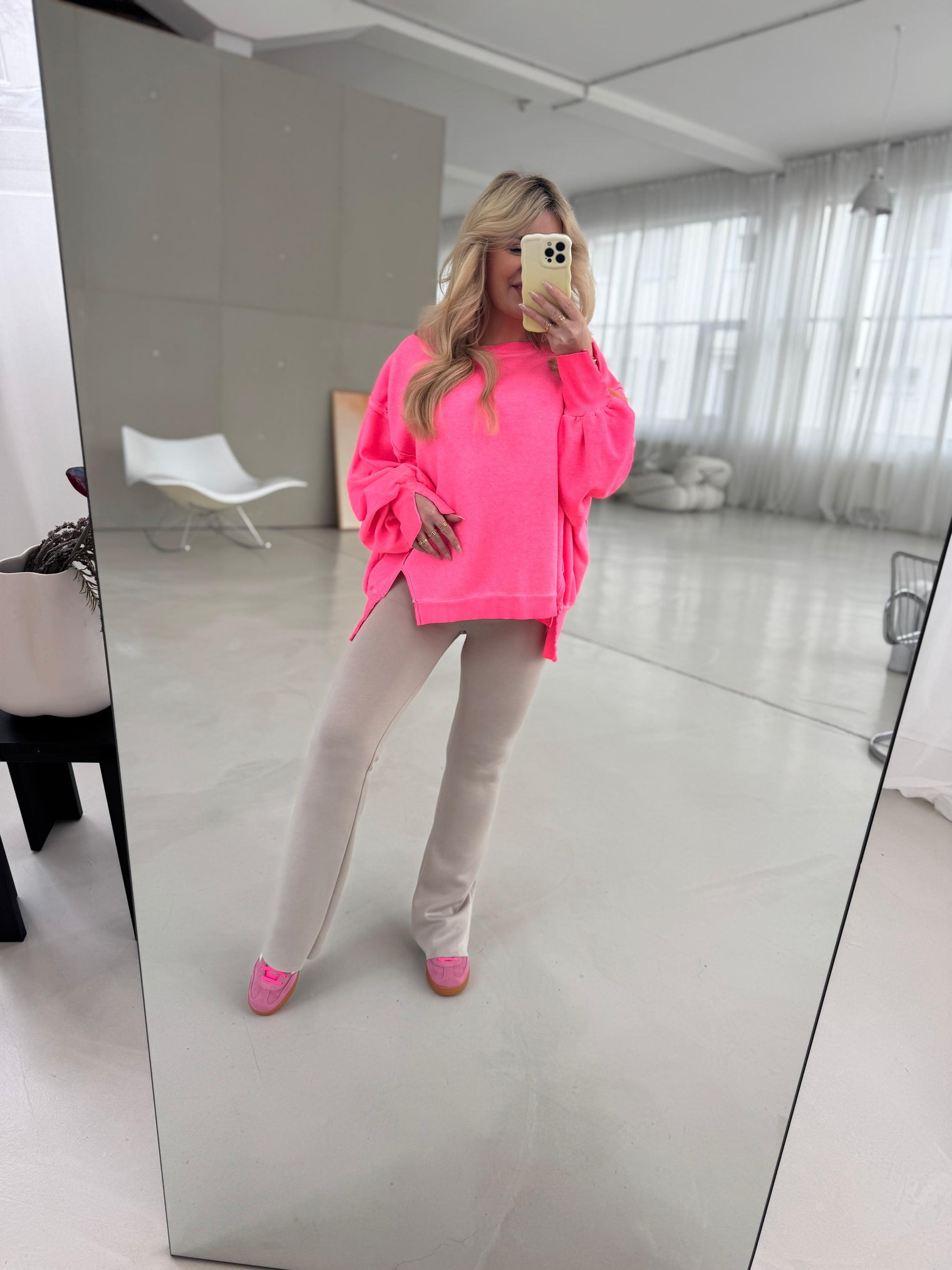 Leggings mit Schlag taupe COZY TRENDSETTER