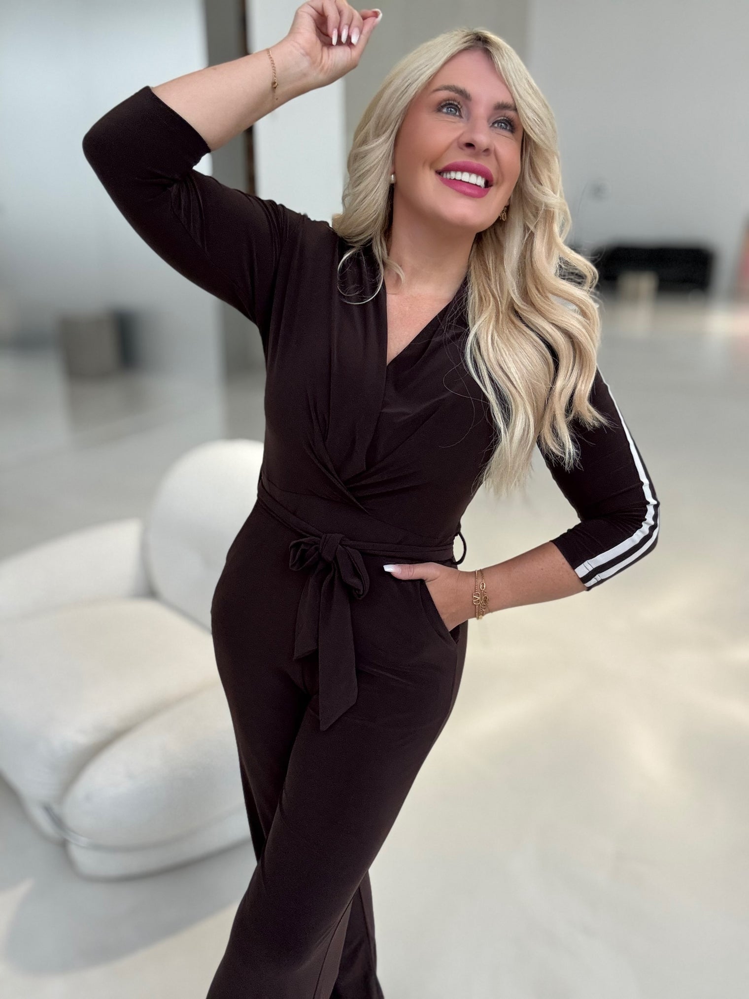 Jumpsuit ELEGANCE chocolate