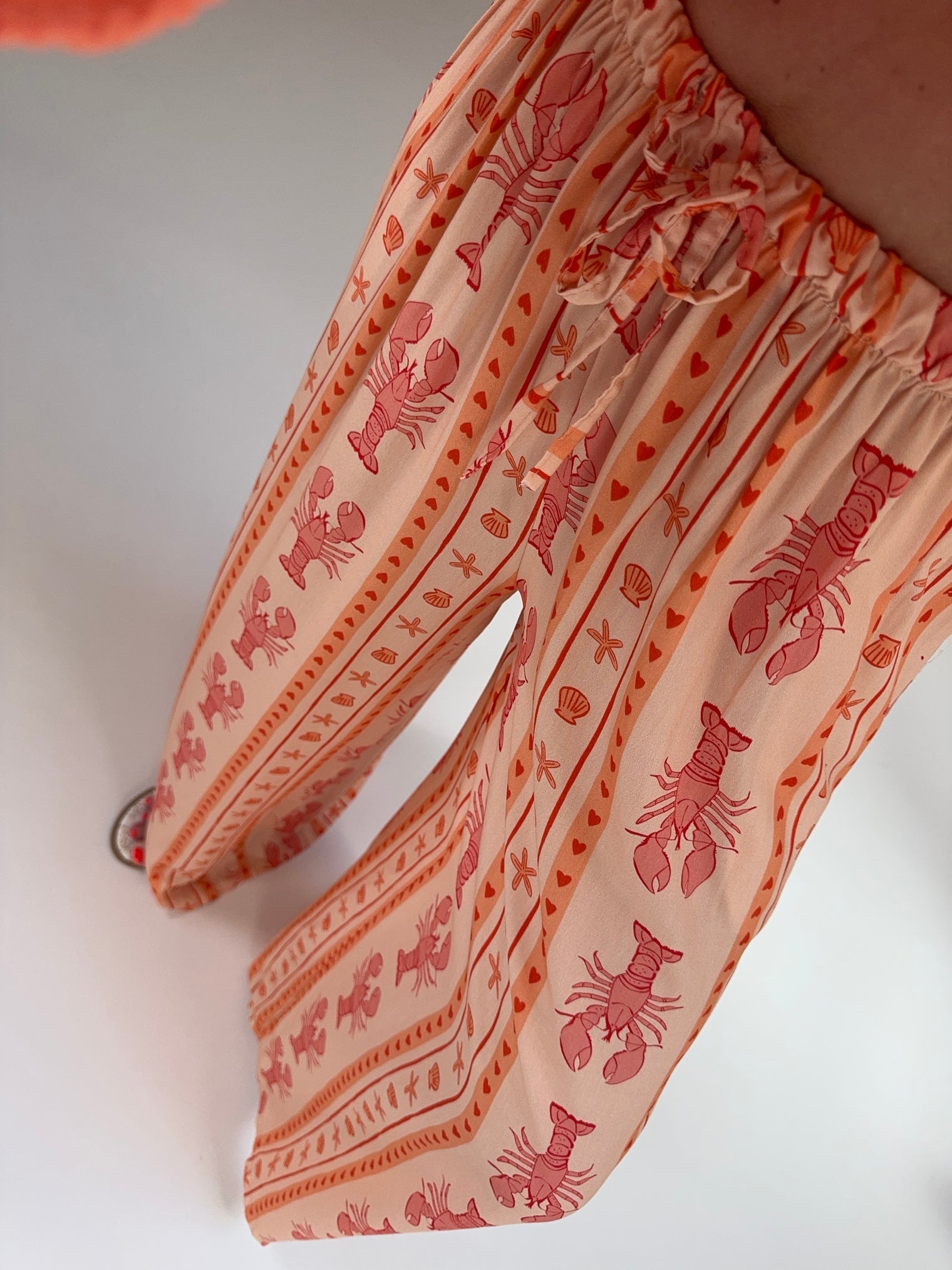 Sommer Hose LOBSTER LOVER peach