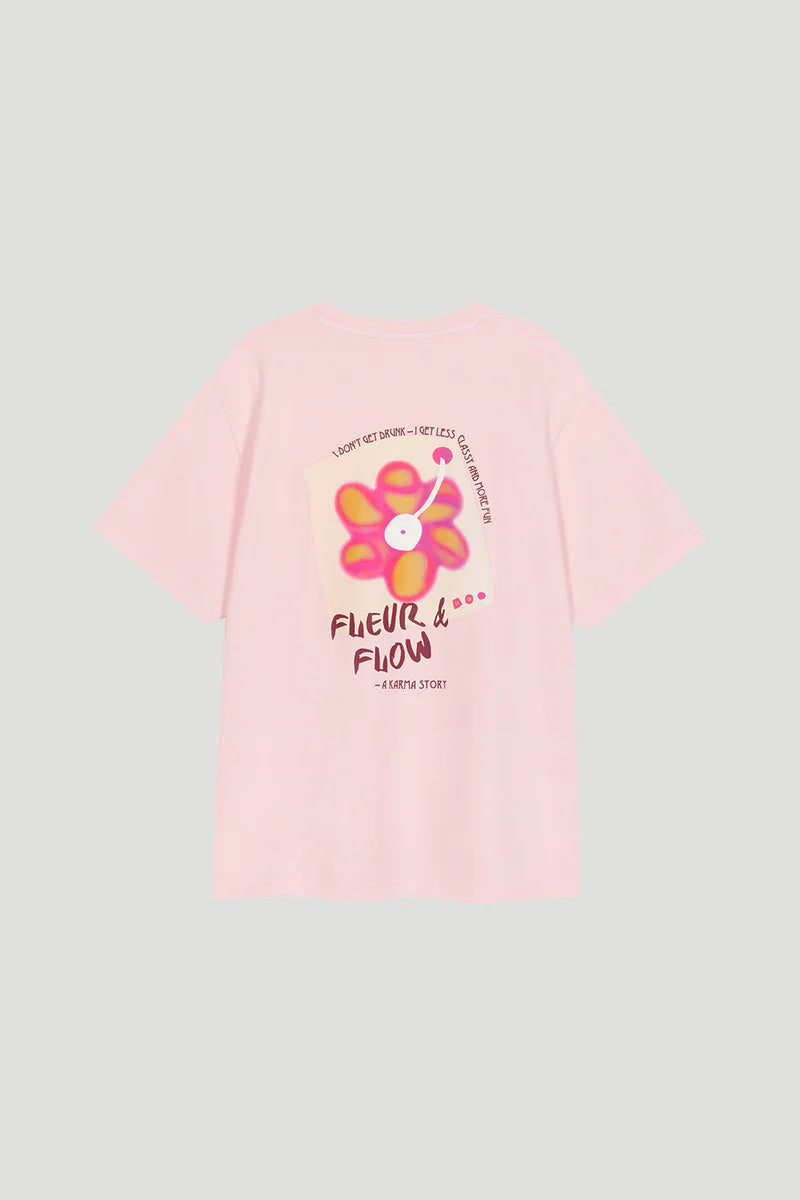 OH APRIL Boyfriend T-Shirt Fleur Powder Blush