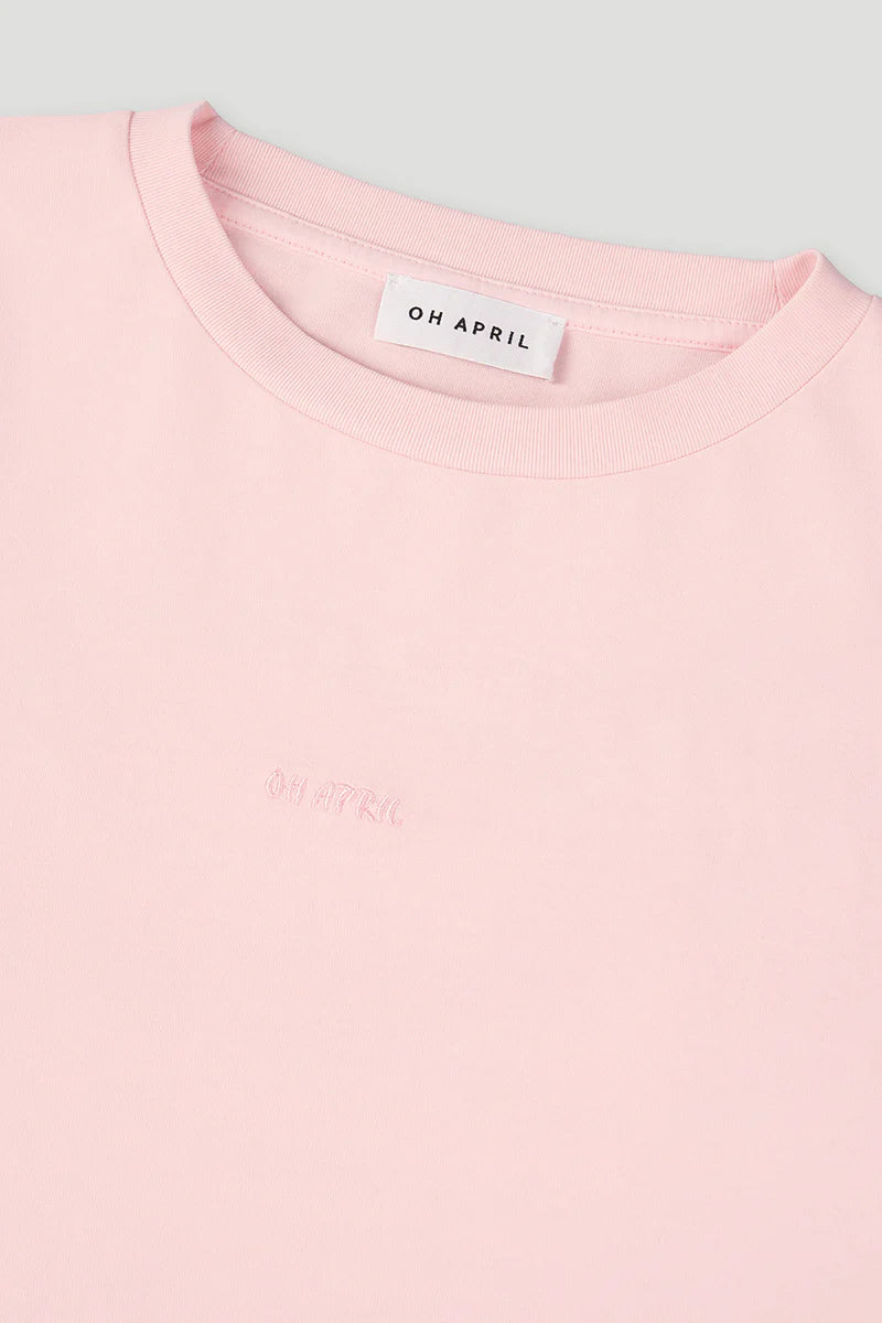 OH APRIL Boyfriend T-Shirt Fleur Powder Blush