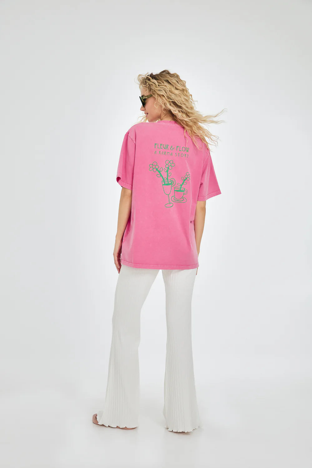 OH APRIL Boyfriend T-Shirt Karma Story Raspberry Sorbet Acid